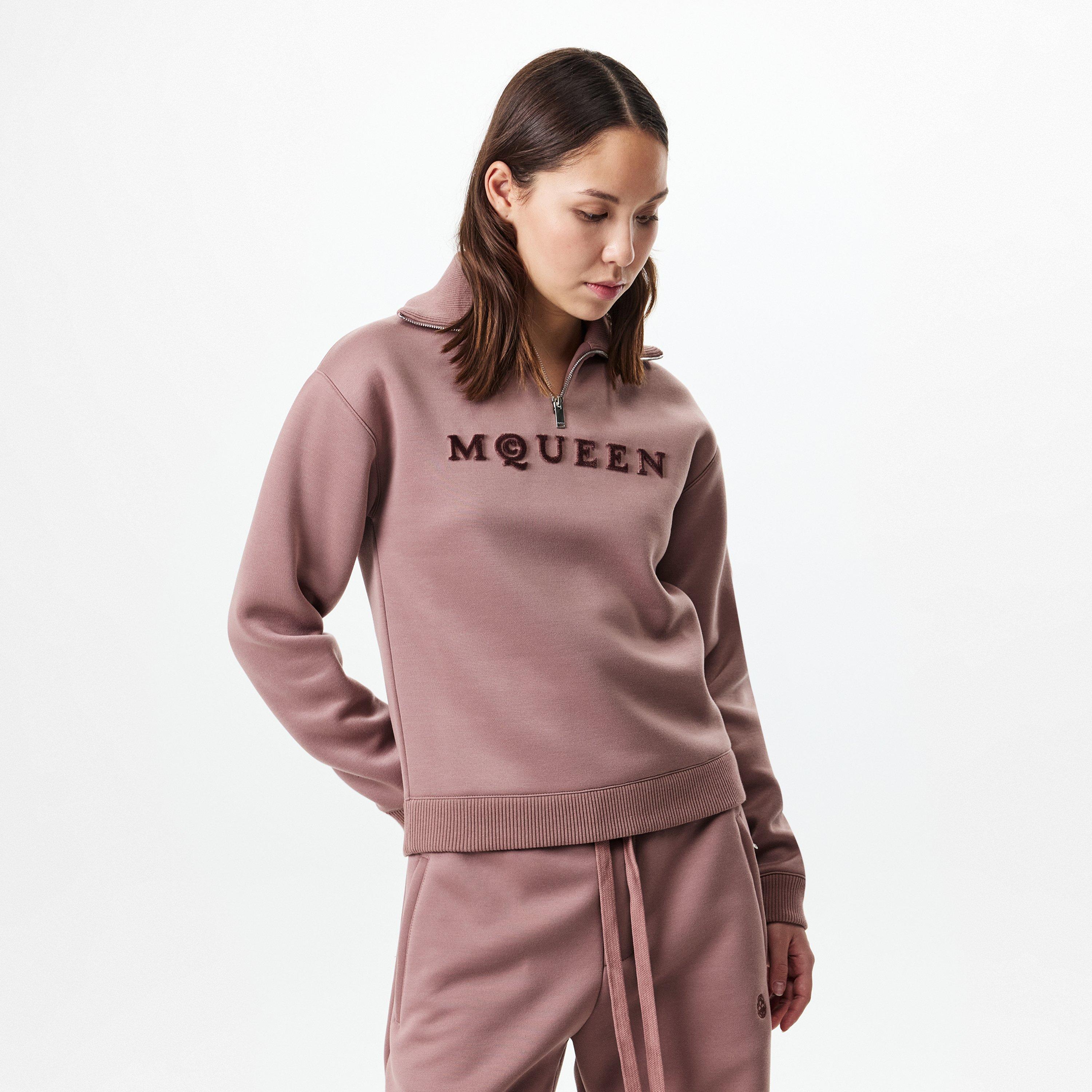 Rose - Alexander McQueen - Logo Half-Zip Sweater - 3