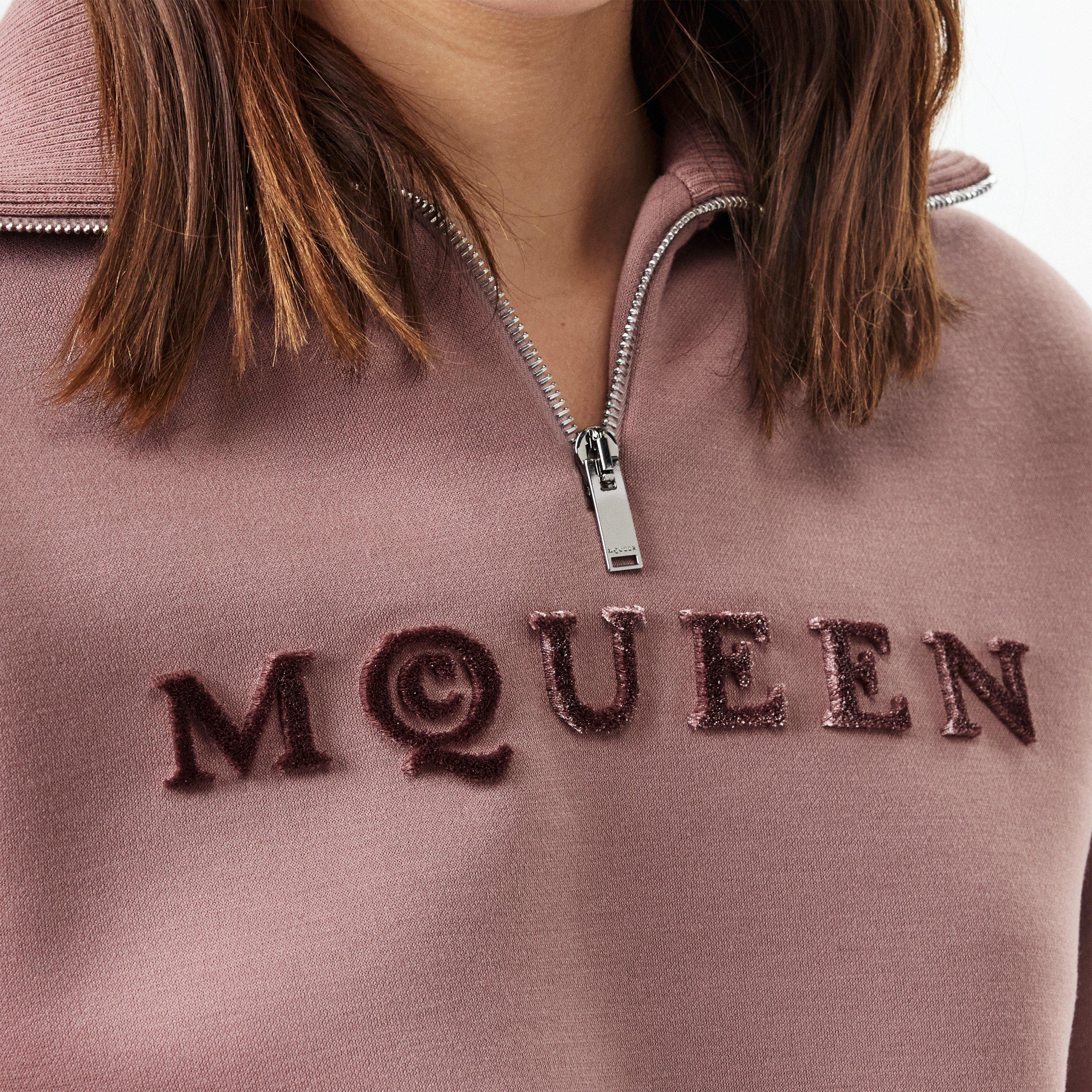 Rose - Alexander McQueen - Logo Half-Zip Sweater - 5