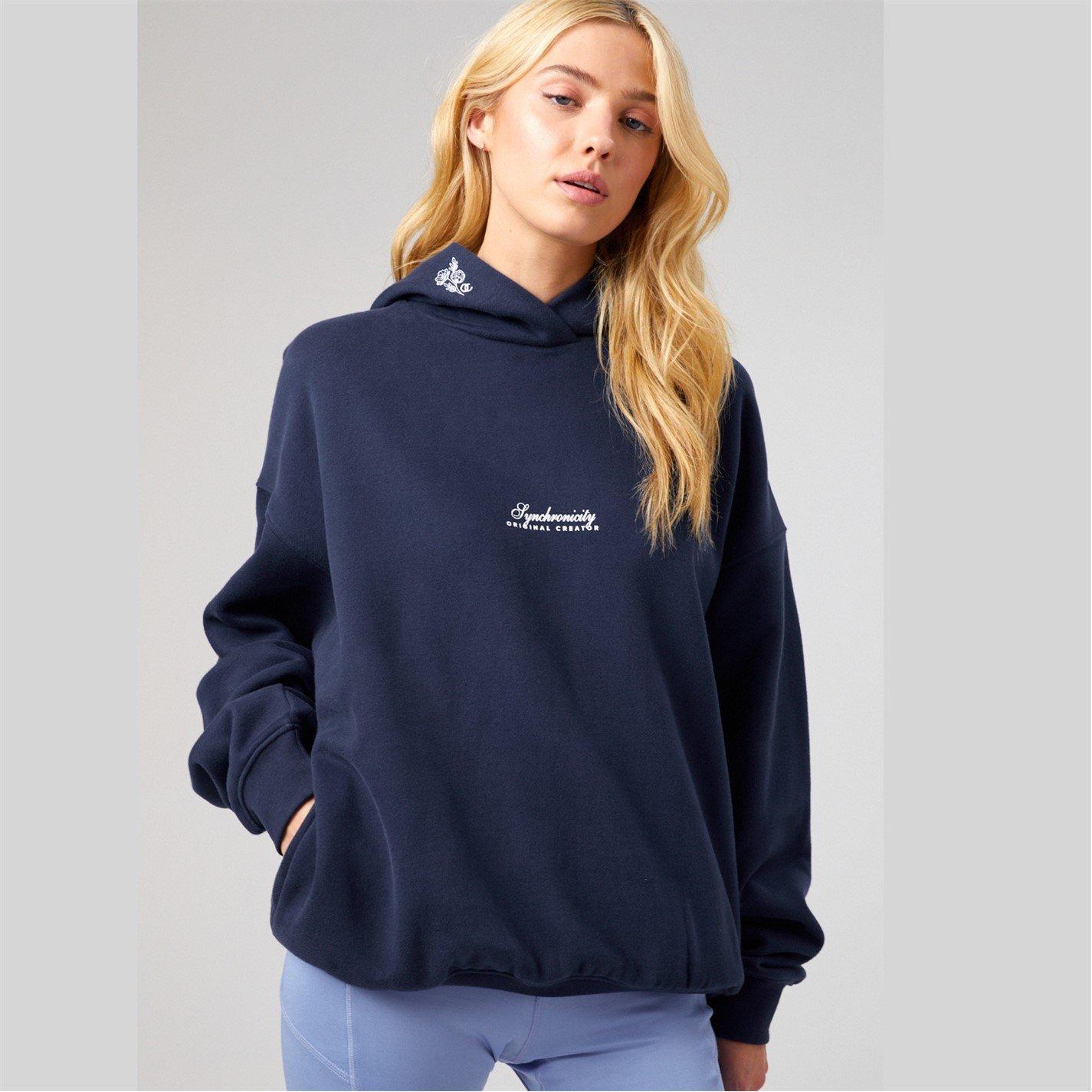 Ponoćno plava - Original Creator - OC Water Repellent Flower Hoodie - 1