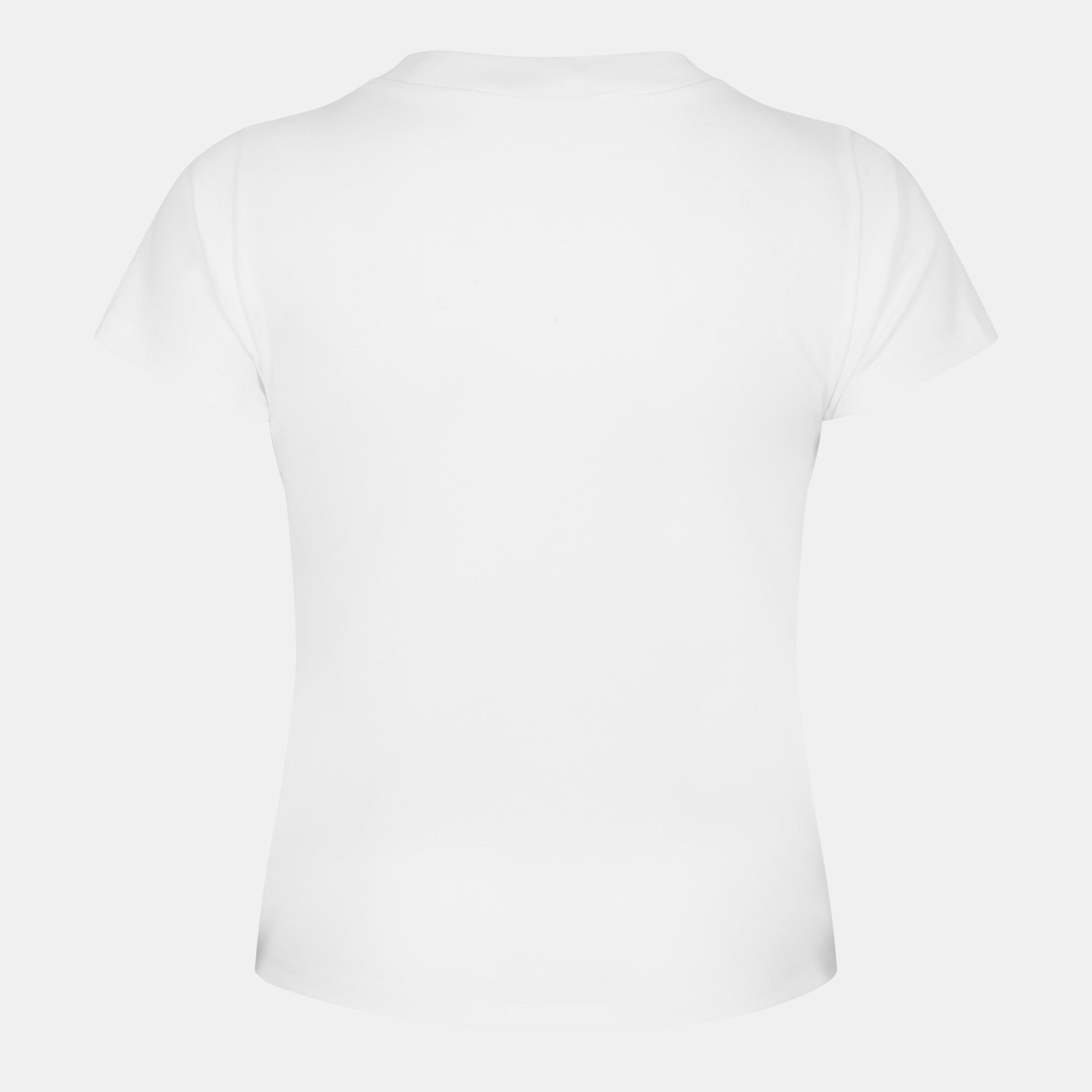 Optical White - Alexander McQueen - Women's Alex Cut & Sew Regular Fit T-Shirt - 2