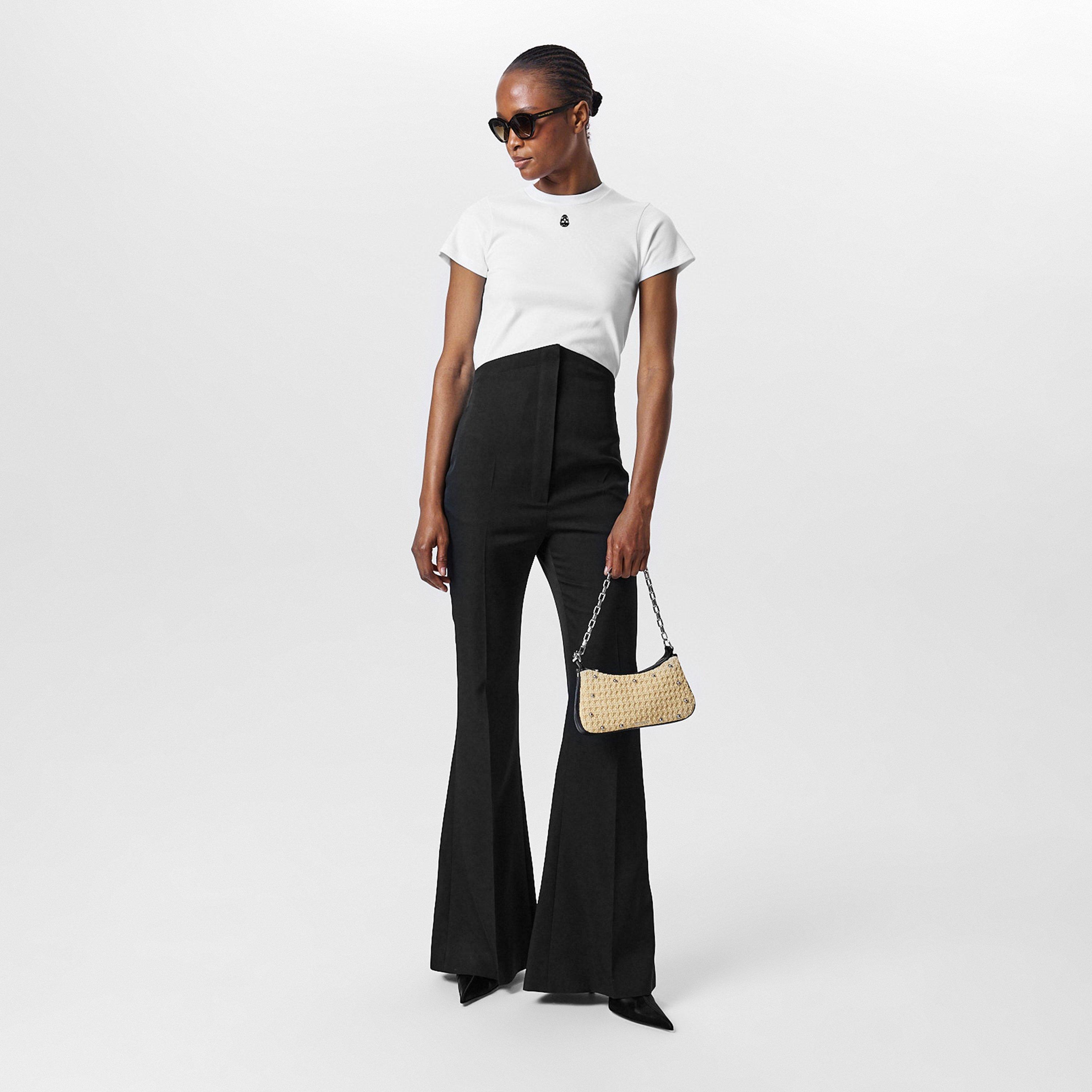 Optical White - Alexander McQueen - Women's Alex Cut & Sew Regular Fit T-Shirt - 6