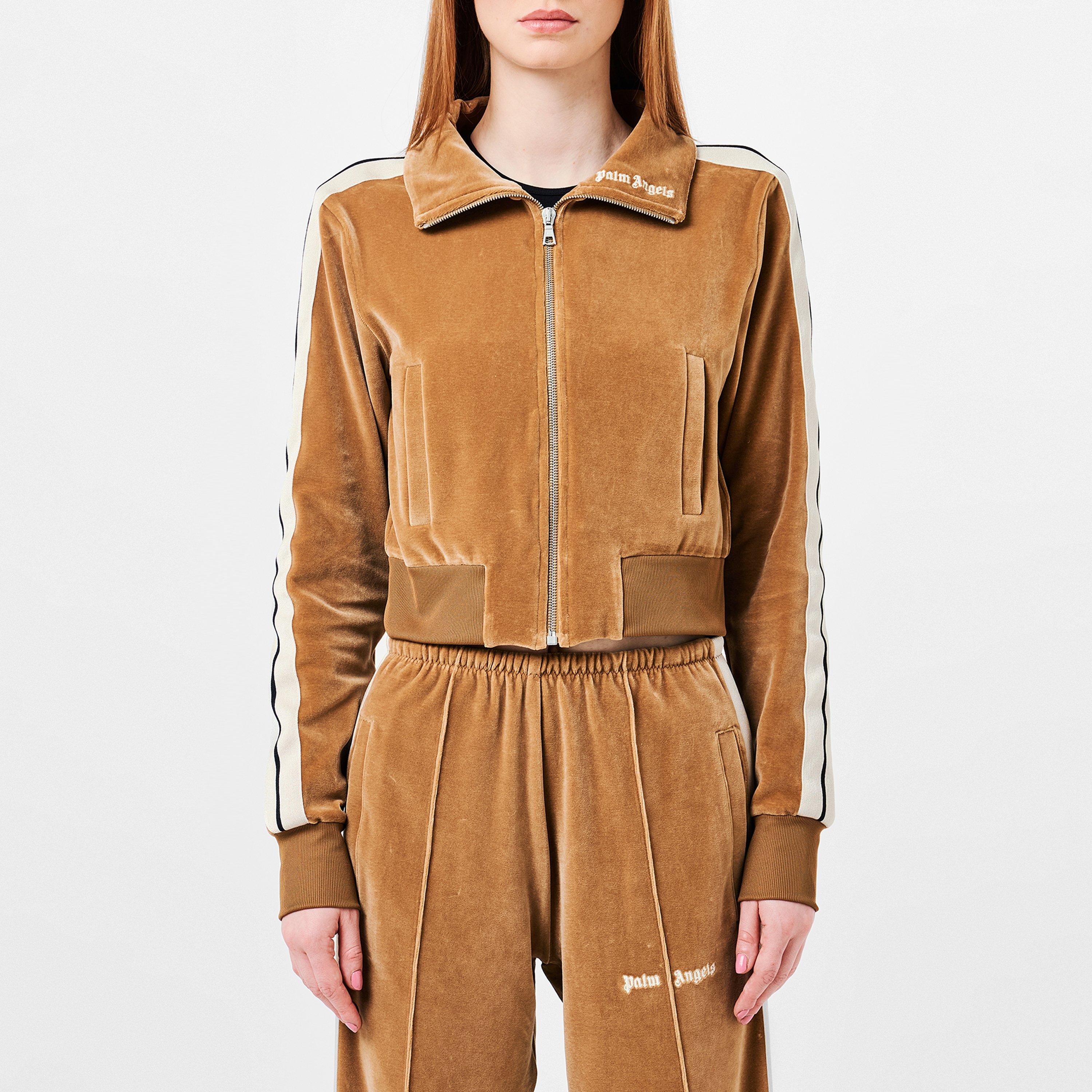 Palm Angels Velvet Tracksuit Jacket Tracksuit Tops Cruise
