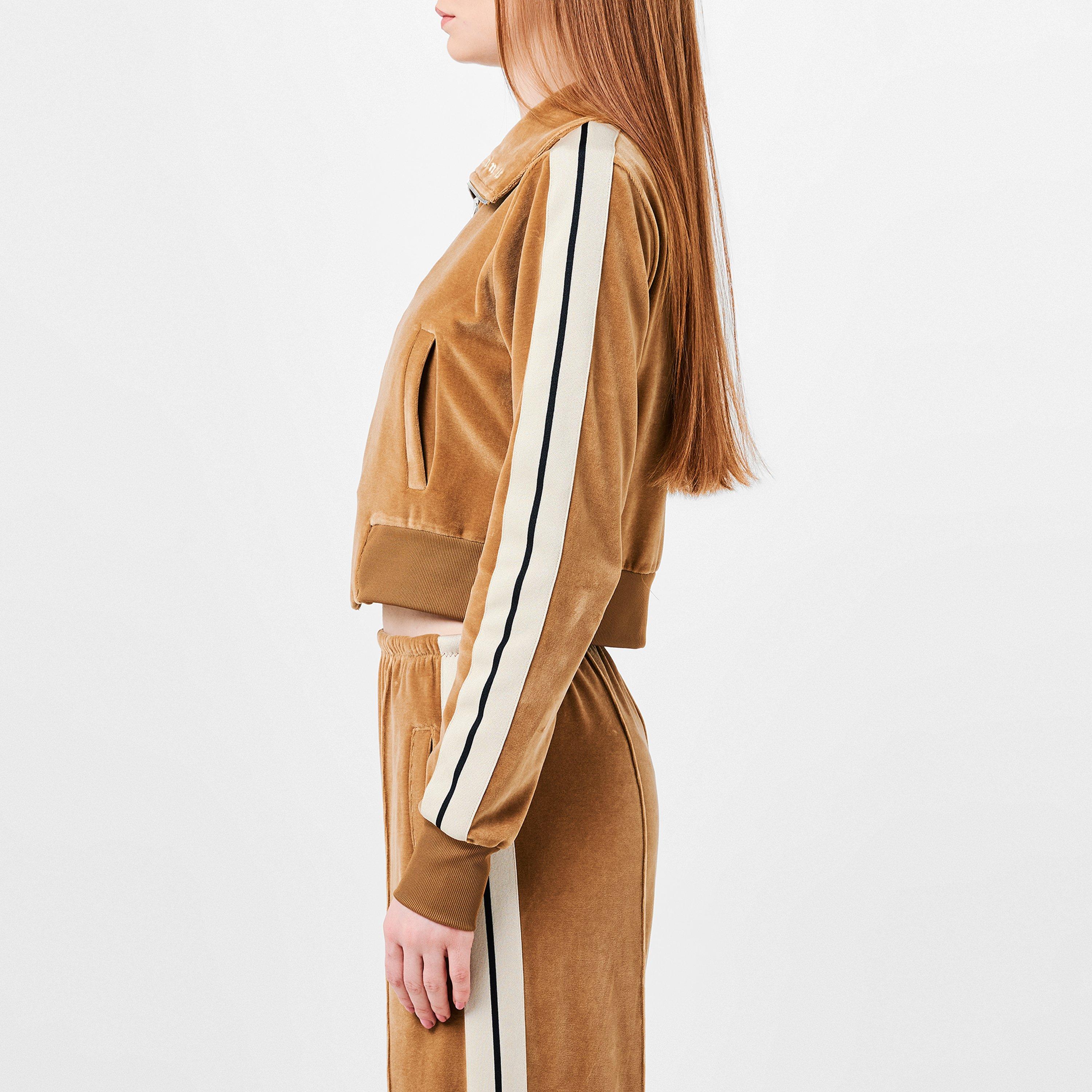Beige 6103 - Palm Angels - Velvet Tracksuit Jacket - 2
