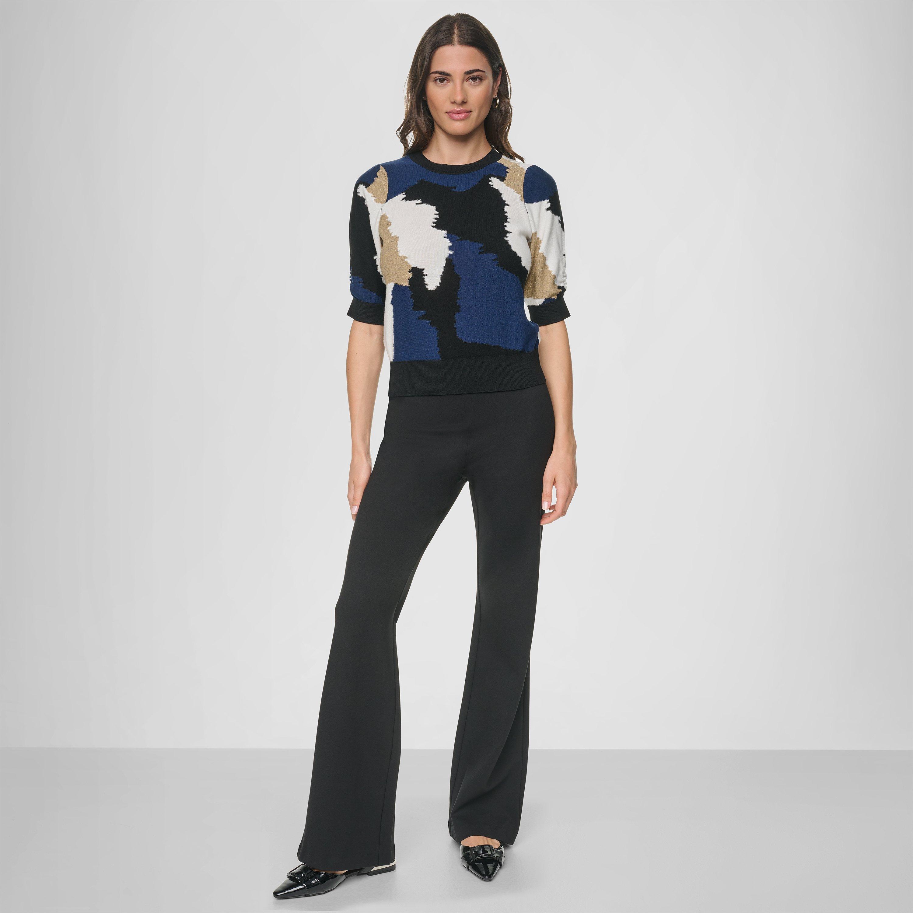 Interpid Multi - DKNY - DKNY 3/4 Slv clr swt Ld64 - 7