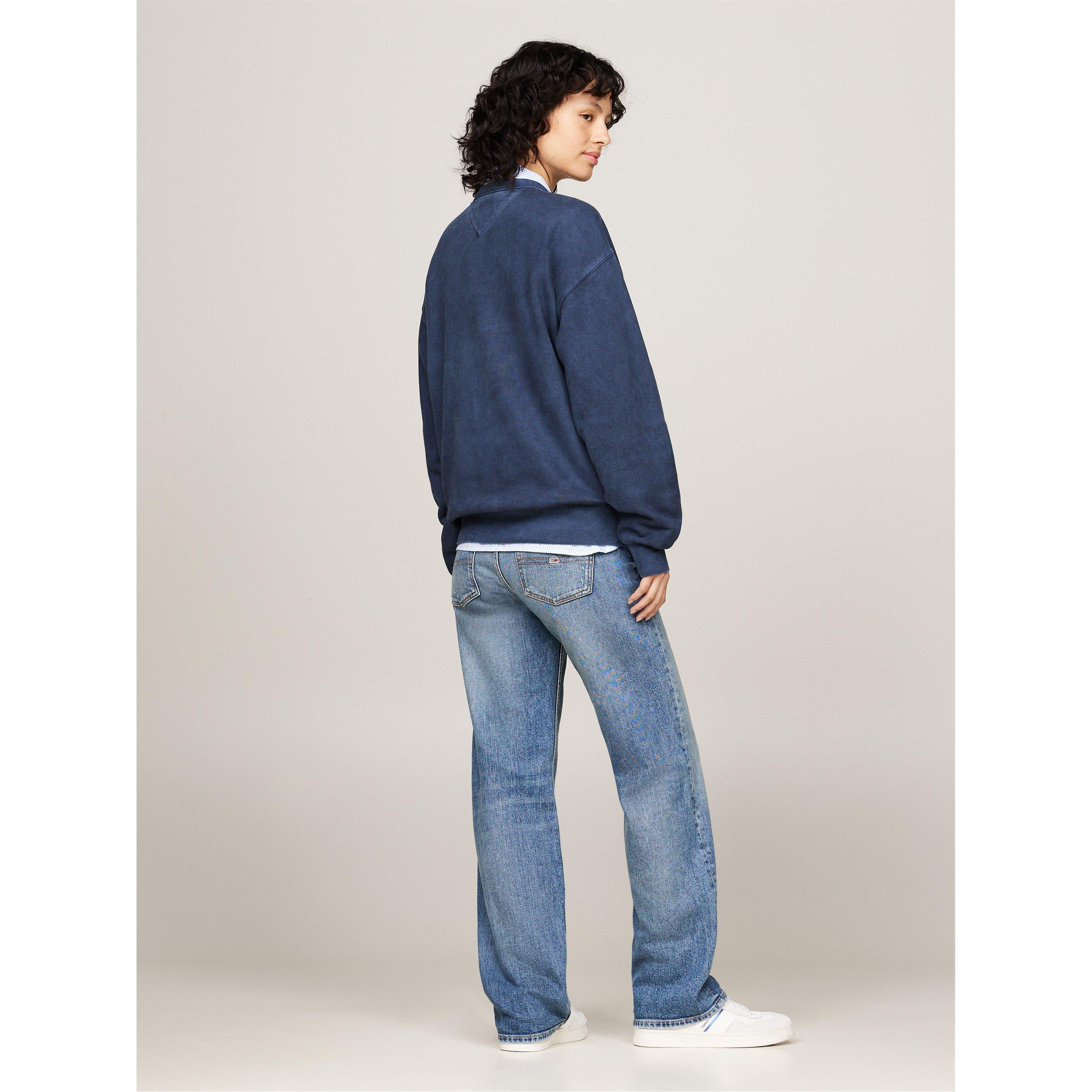 Donkerblauw - Tommy Jeans - Varsity Crew Neck Sweatshirt - 4