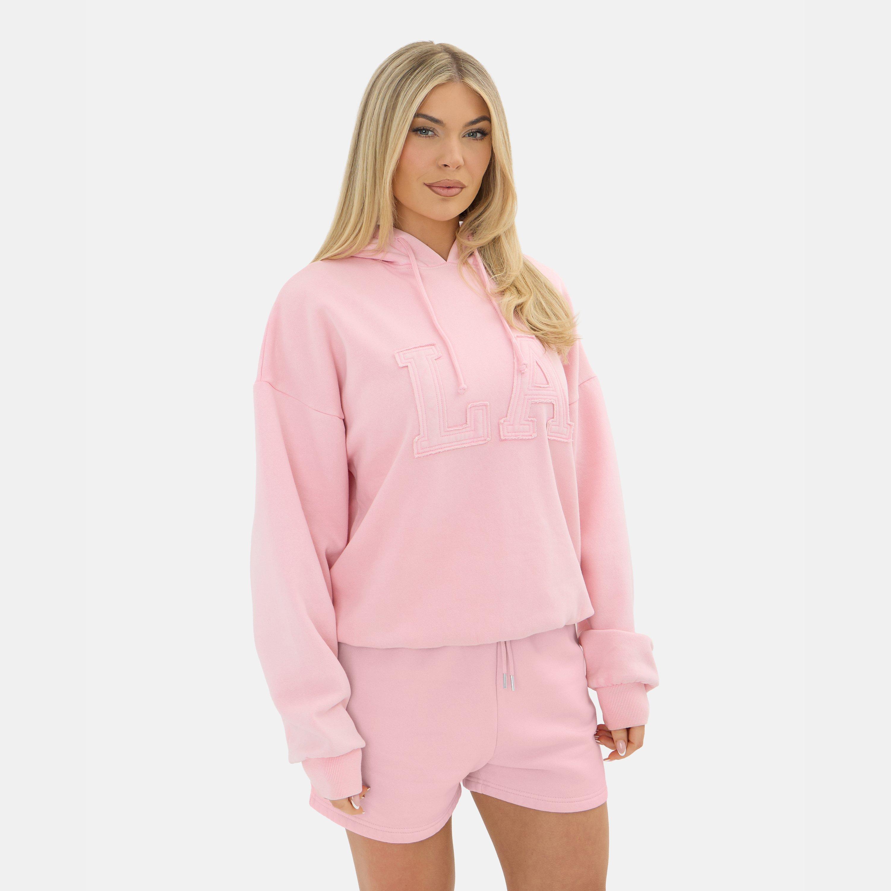 Baby Pink - I Saw It First - LA Embroidered Washed Hoody - 1