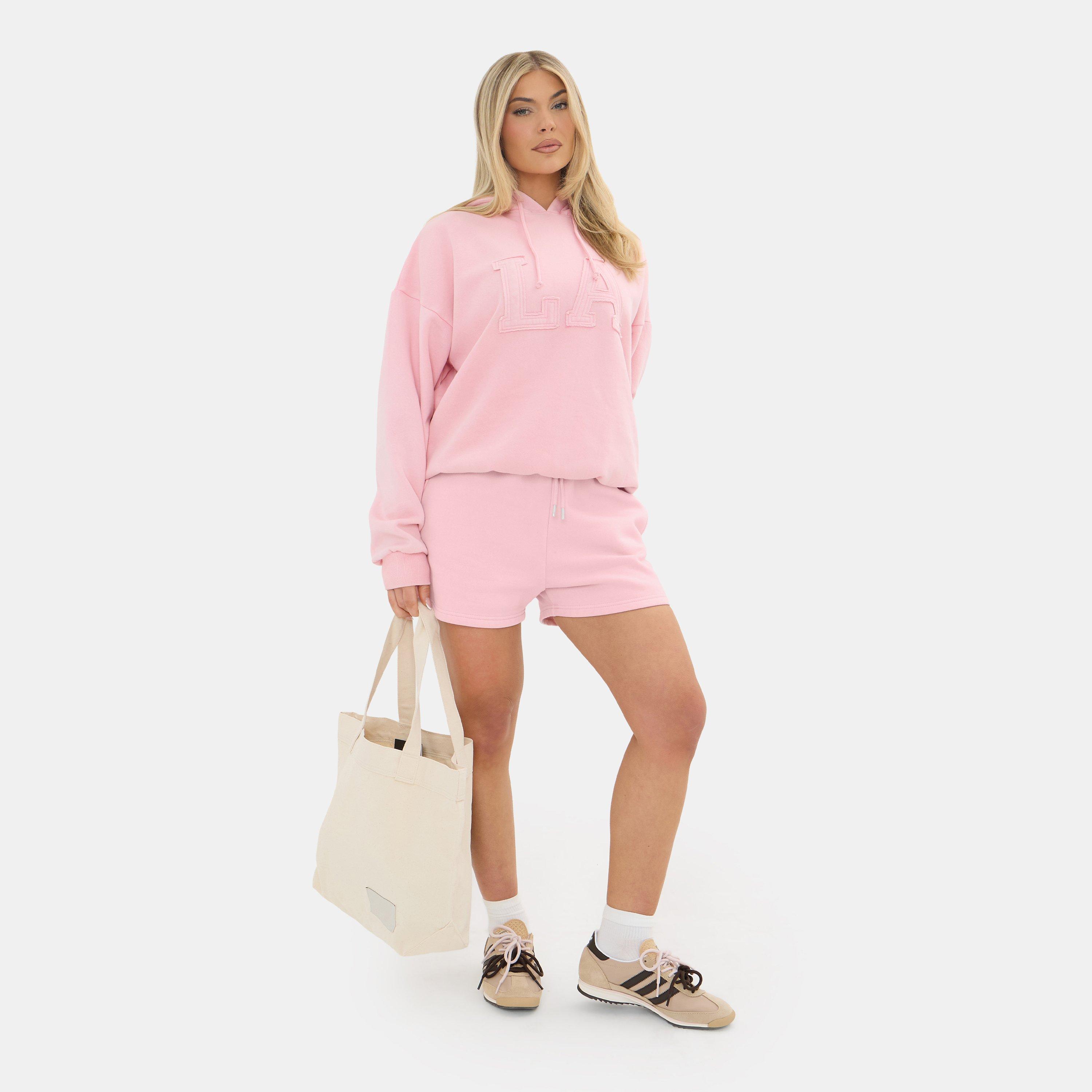 Baby Pink - I Saw It First - LA Embroidered Washed Hoody - 2