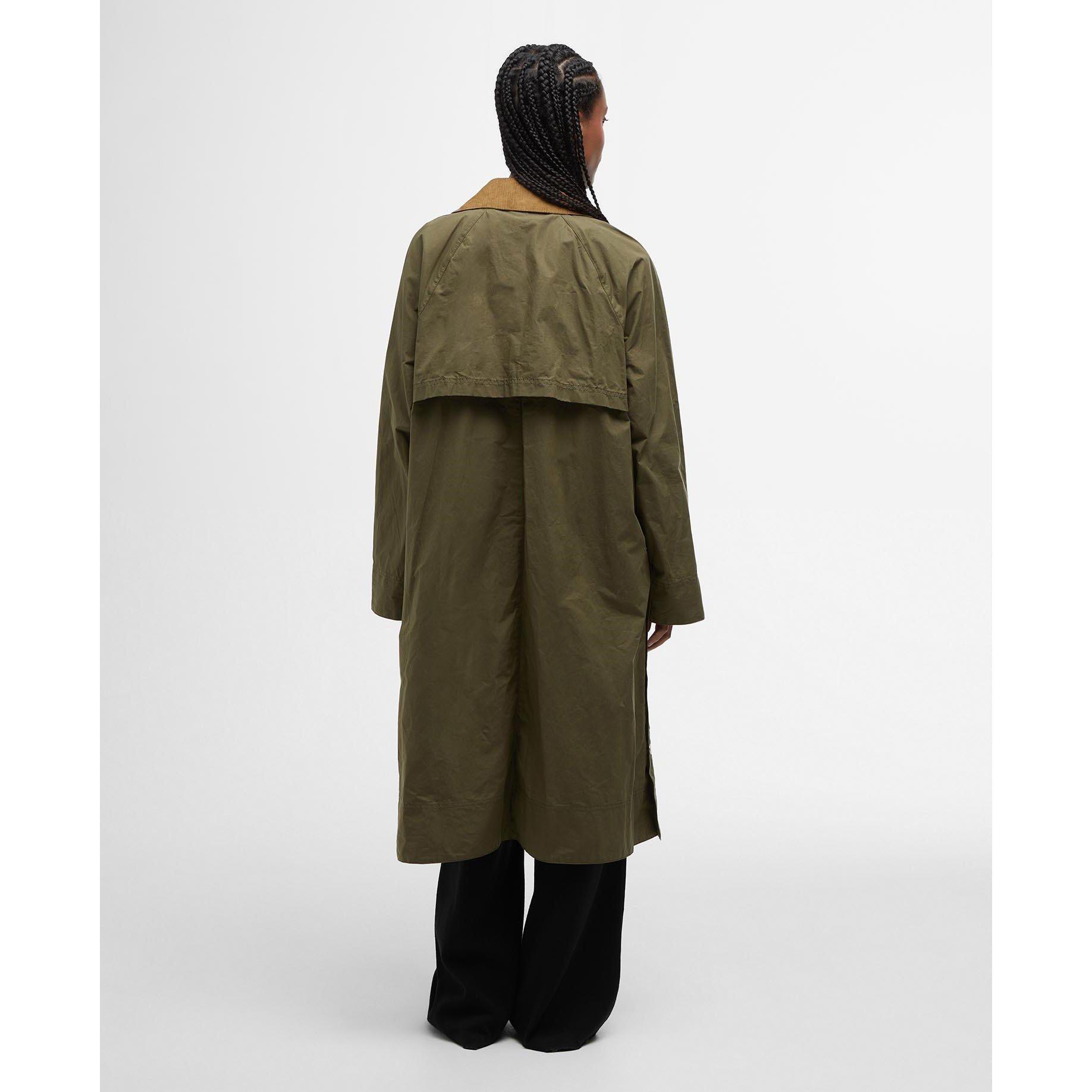 Dusk Green/Tart - Barbour - Women's Ettie Waterproof Cotton Long Sleeve Rain Anorak - 2