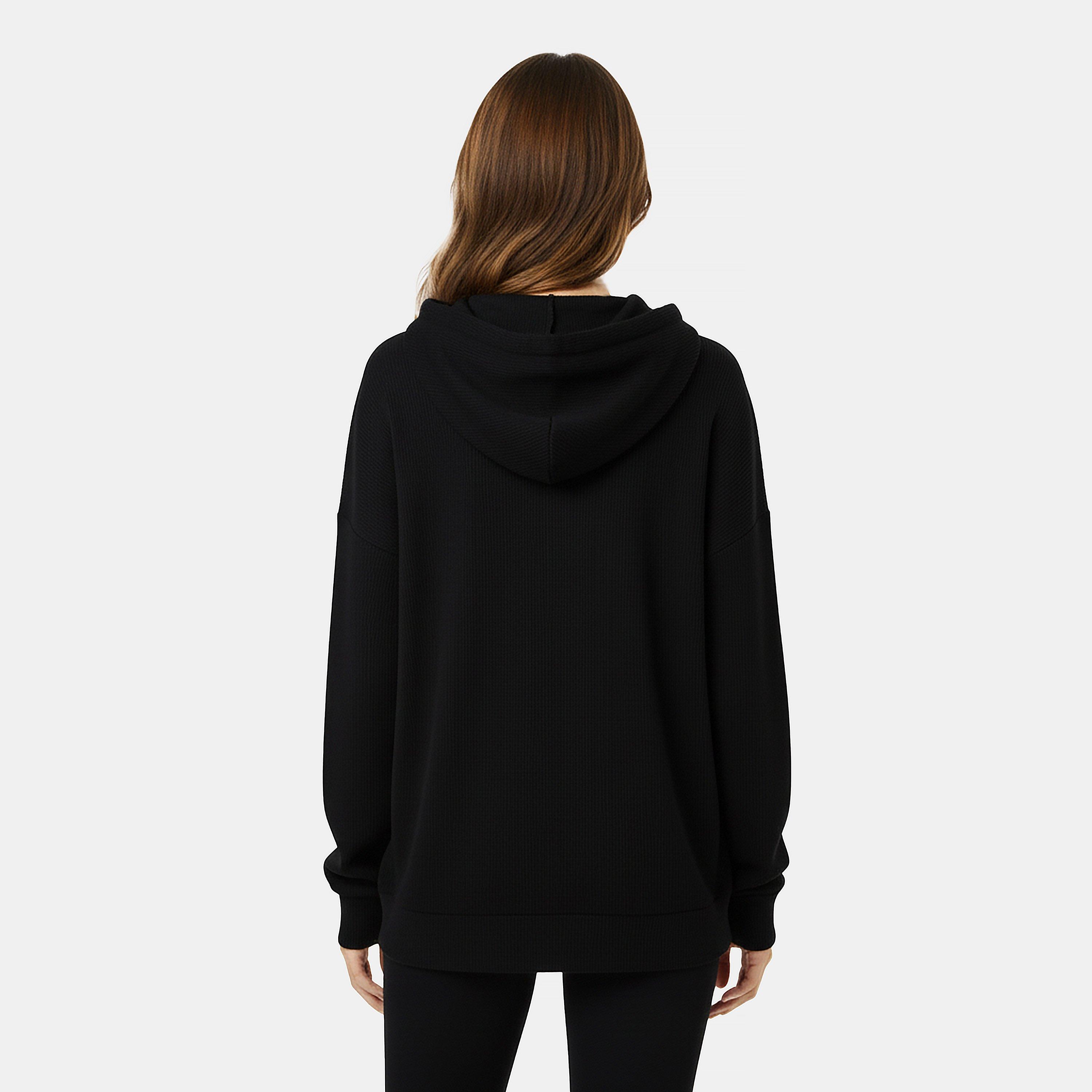 Jet Black2 - USA Pro - Ribbed Slouchy Hoodie - 4
