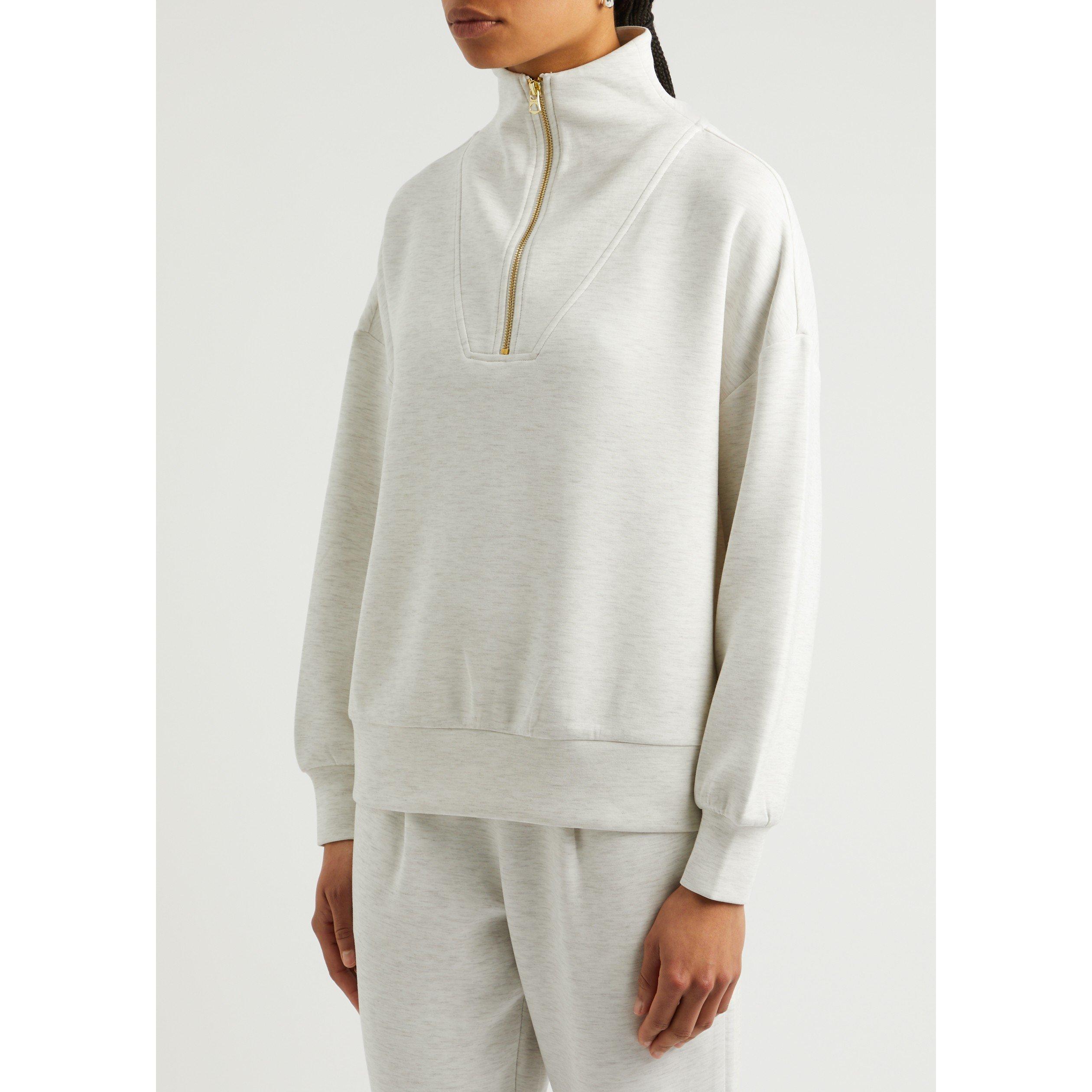 IVORY - Varley - Women's Hawley Half-Zip Oversized-Fit Sweatshirt - 2