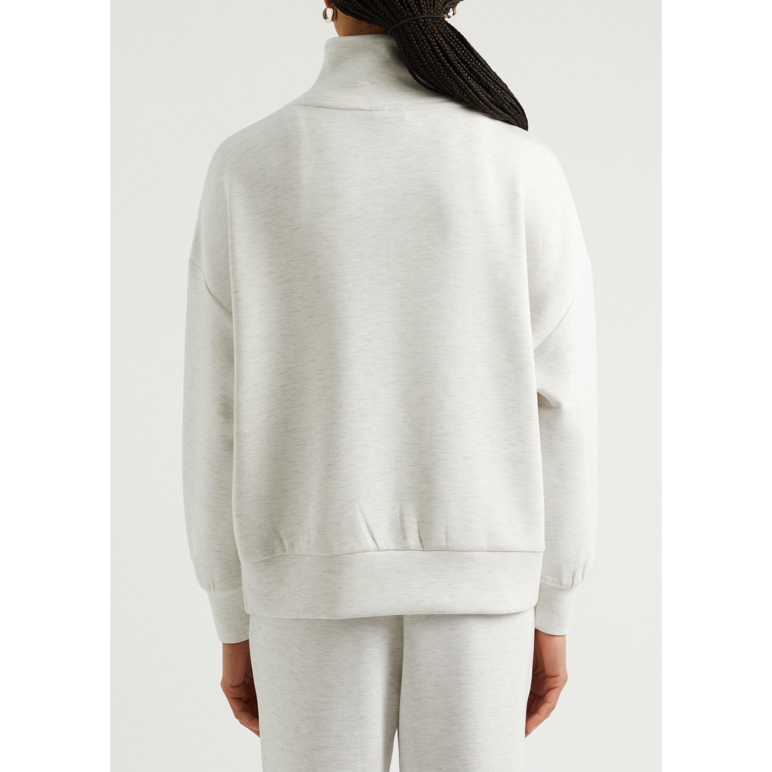 IVORY - Varley - Women's Hawley Half-Zip Oversized-Fit Sweatshirt - 3