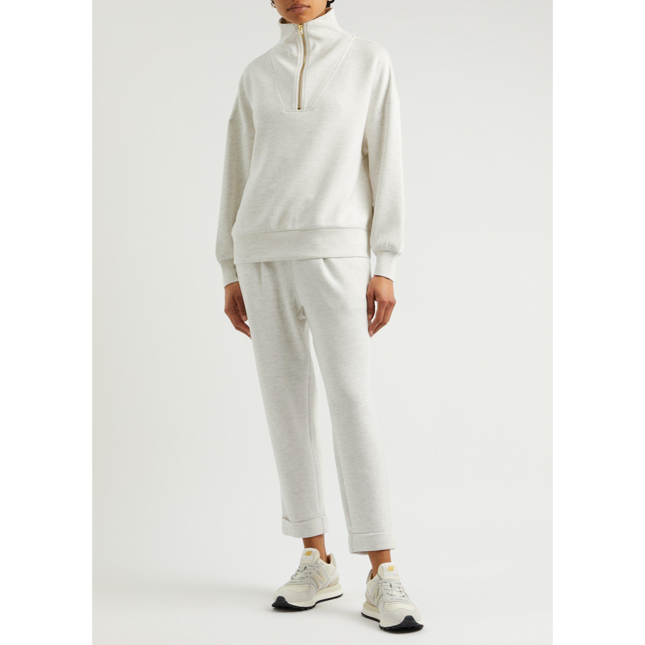 IVORY - Varley - Women's Hawley Half-Zip Oversized-Fit Sweatshirt - 5