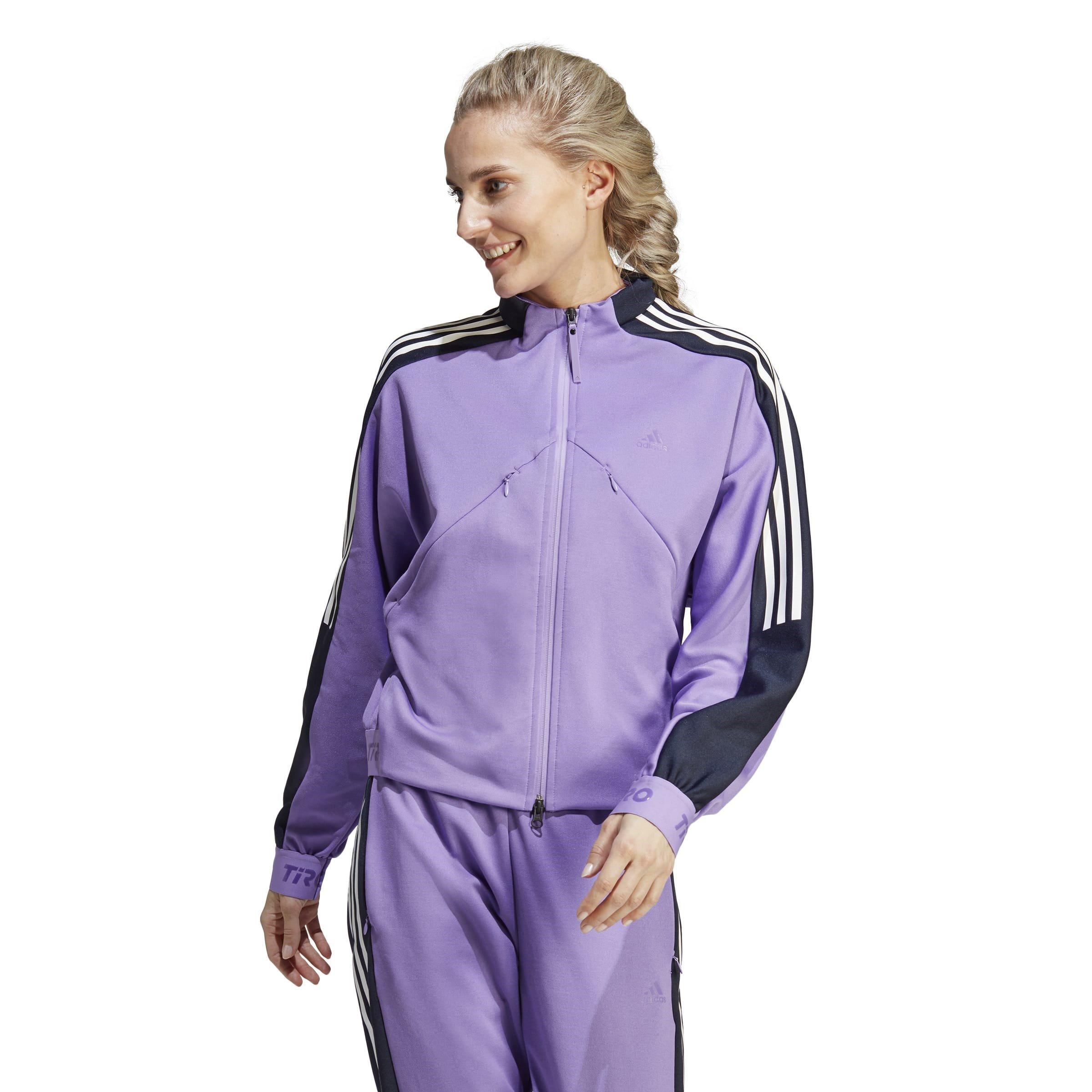Violet/Ink - adidas - Tiro Suit-Up Tracksuit Top Womens - 2