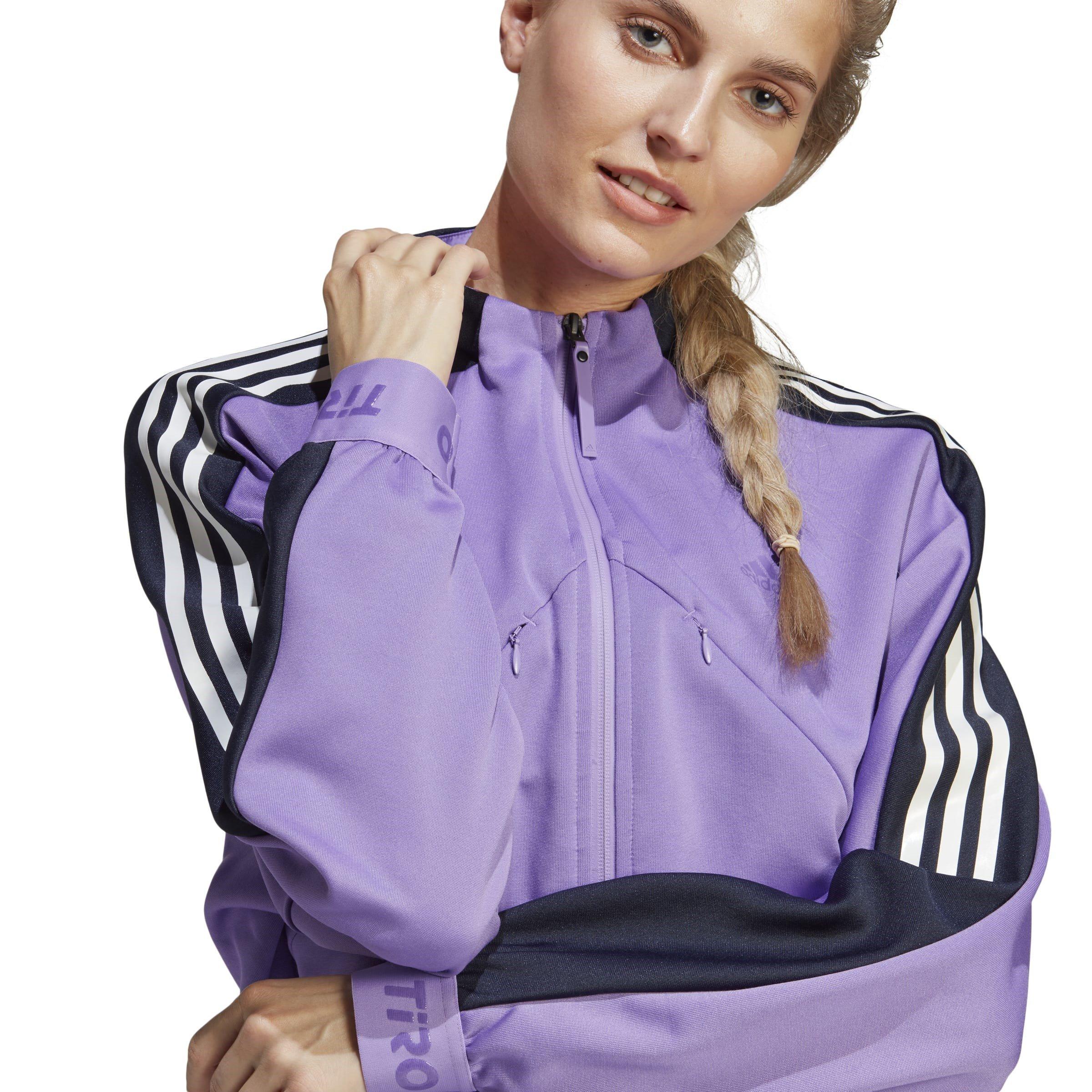 Violet/Ink - adidas - Tiro Suit-Up Tracksuit Top Womens - 5