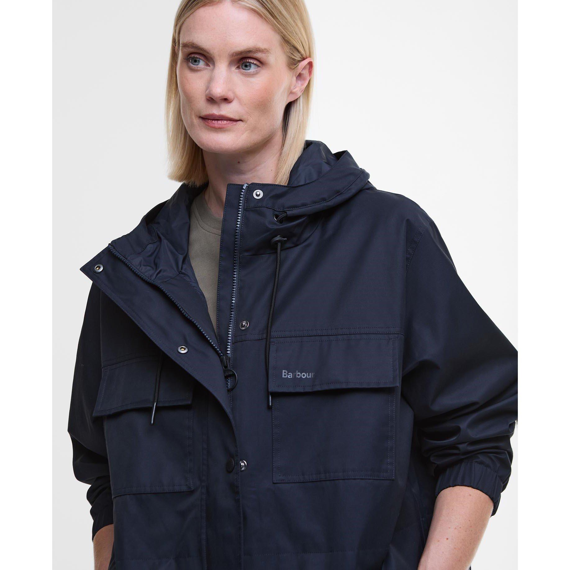 Dark Navy - Barbour - Women's Reese Cotton Wind Resistant Rain Anorak - 4