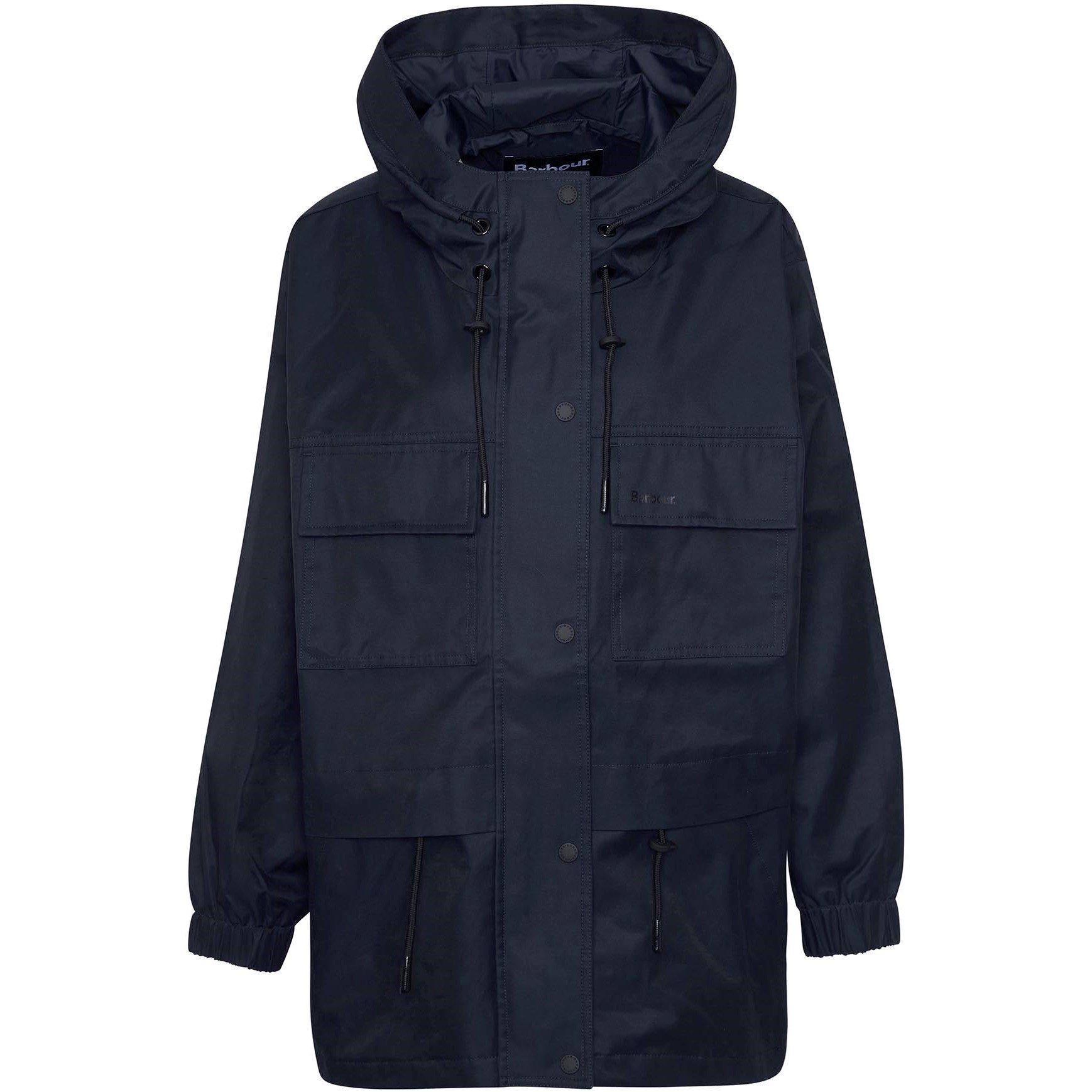 Dark Navy - Barbour - Women's Reese Cotton Wind Resistant Rain Anorak - 7