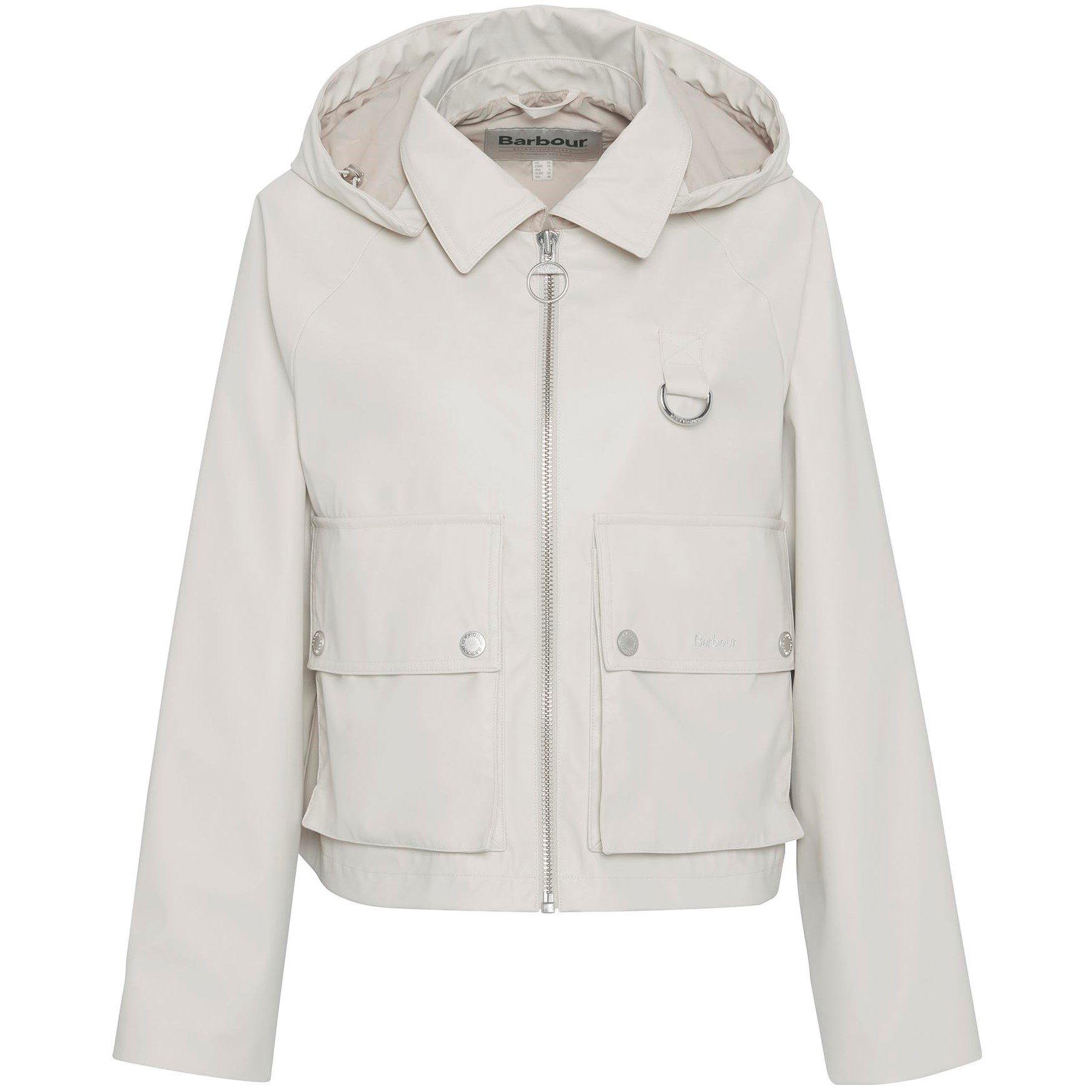 Barbour Women's June Showerproof Rain Anorak - Blanc - 16 (XL)