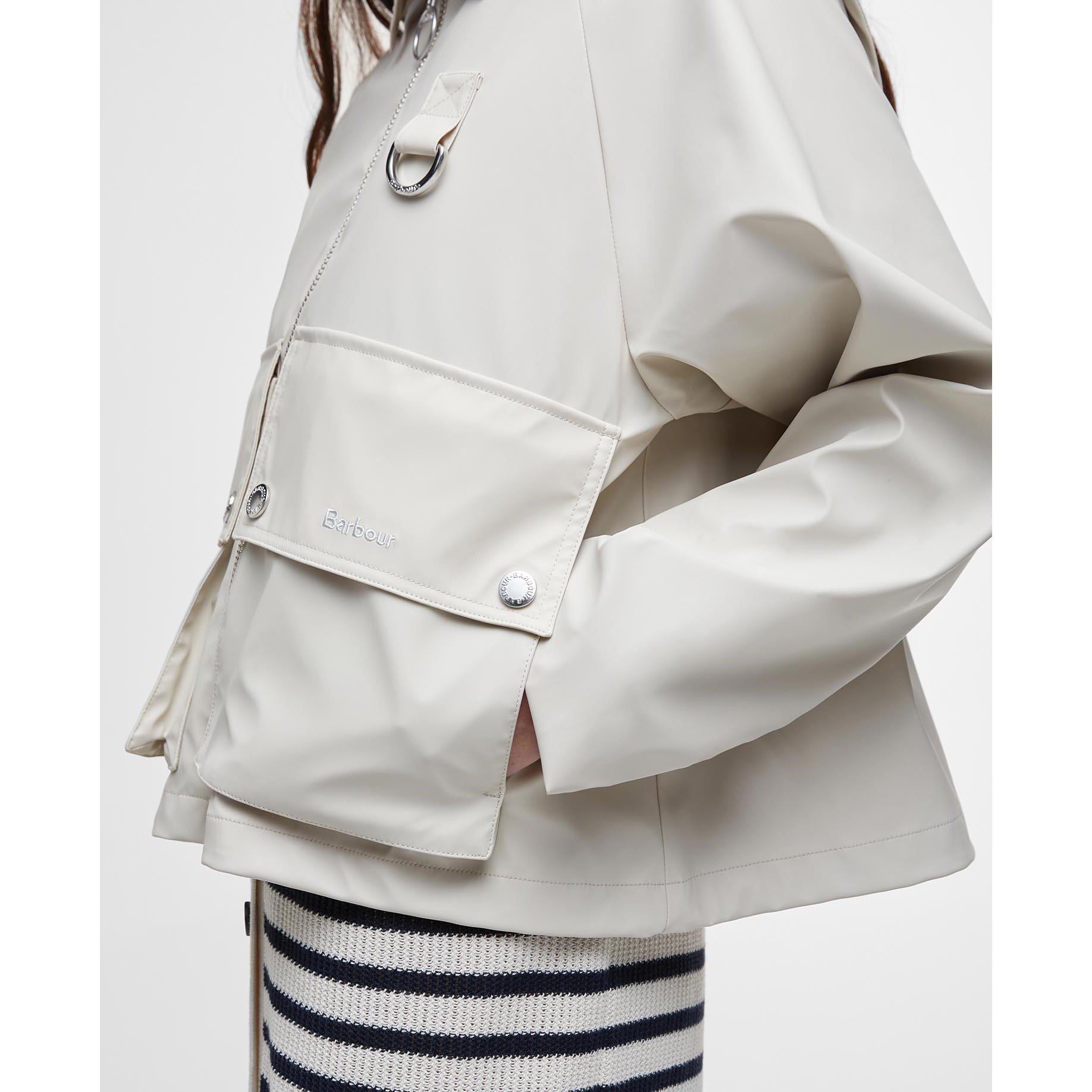 Blanc - Barbour - Women's June Showerproof Rain Anorak - 6