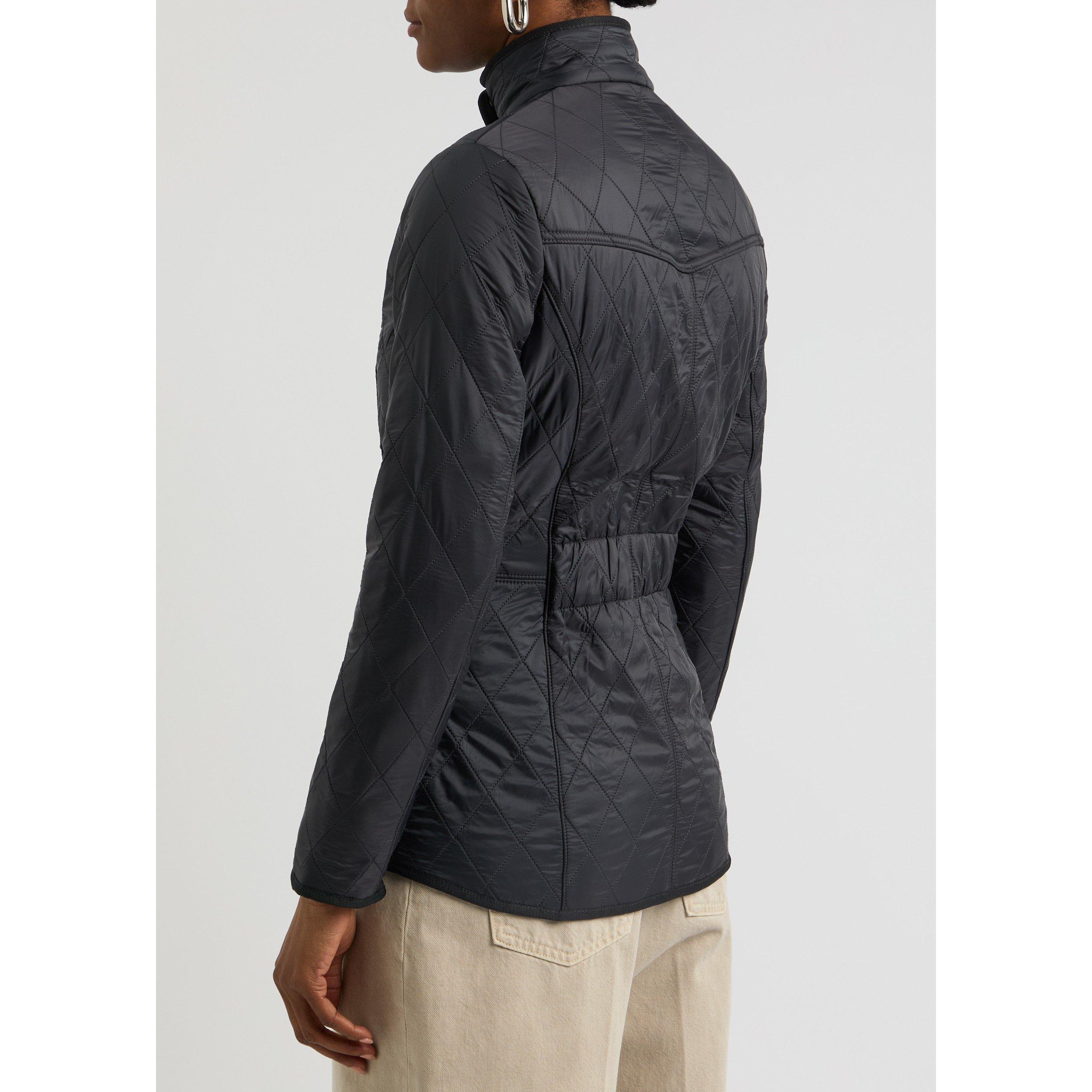 NAVY - Barbour - Women's Cavalry Slim-Fit Quilted Jacket - 3