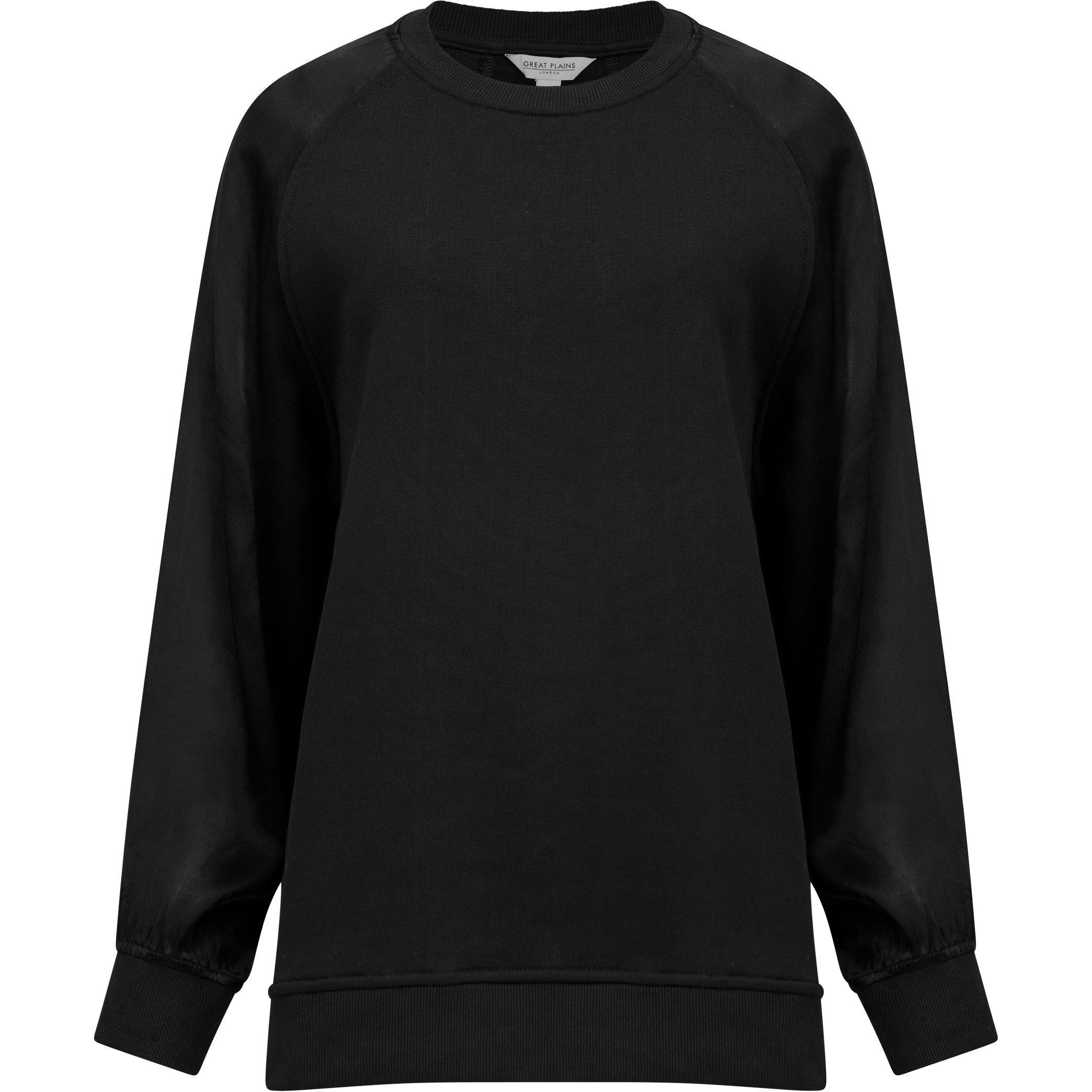 01-Black - Great Plains - Women's Satin Crew Sweatshirt - 5