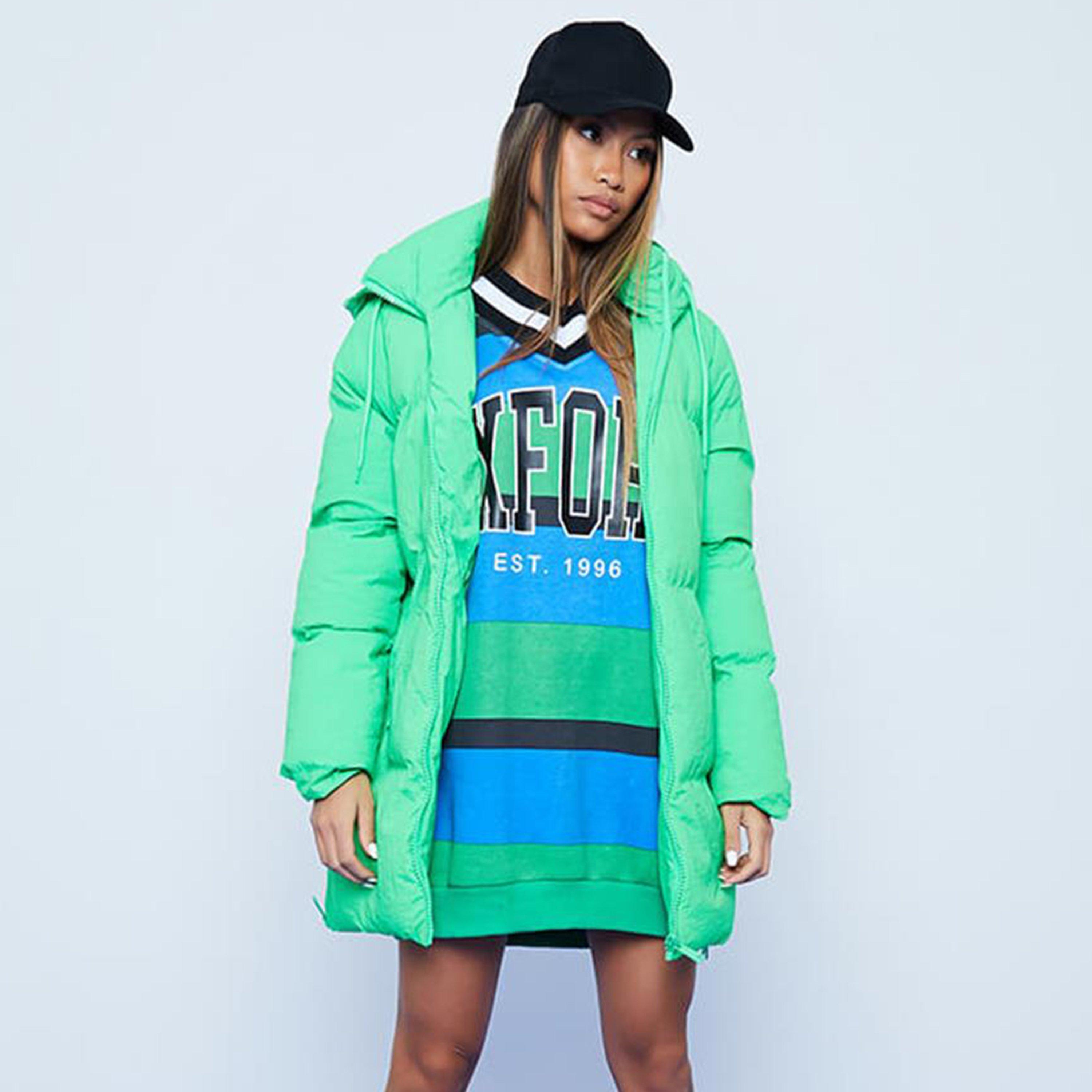 Green - I Saw It First - ISAWITFIRST Premium Oversized Hooded Padded Coat - 3