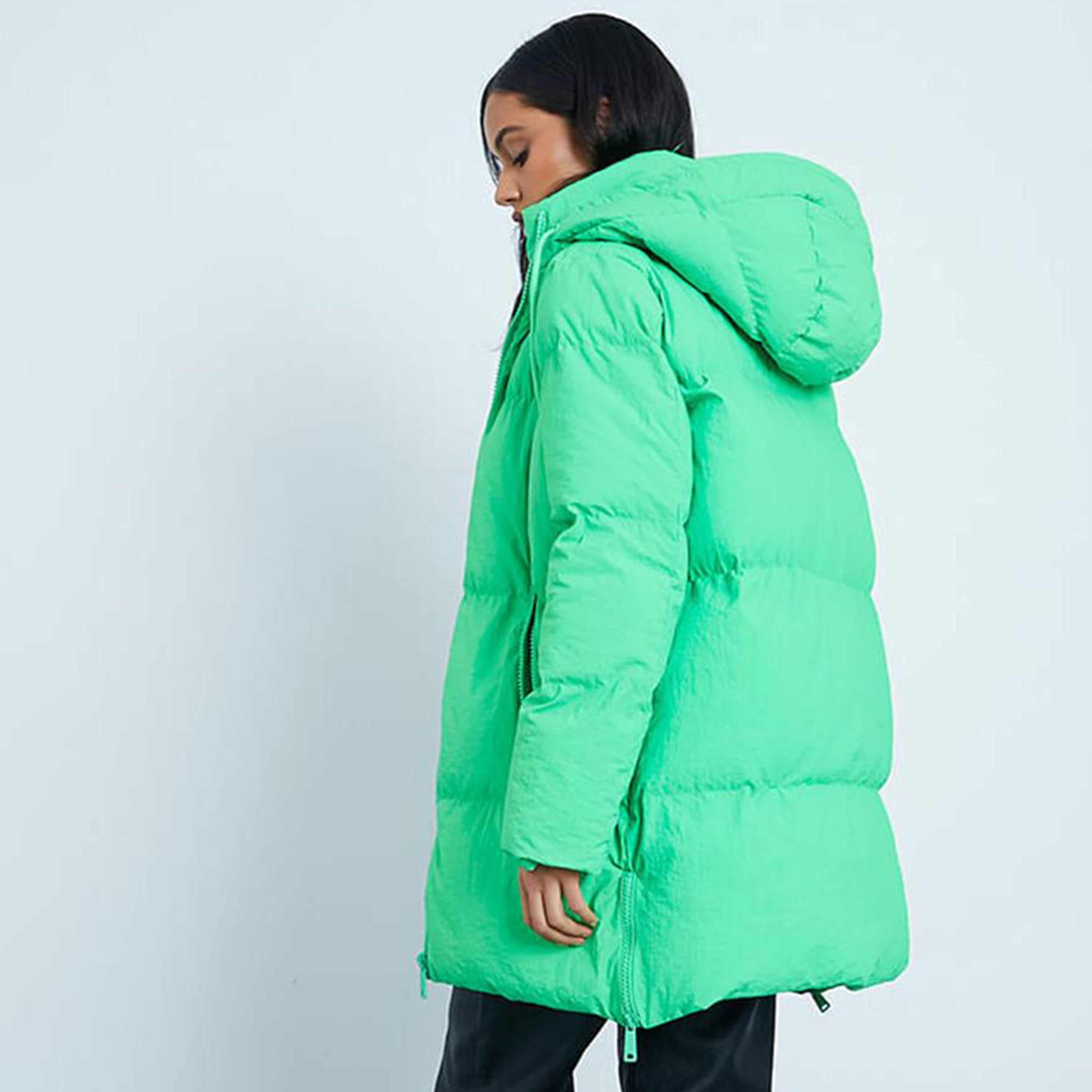 Green - I Saw It First - ISAWITFIRST Premium Oversized Hooded Padded Coat - 4