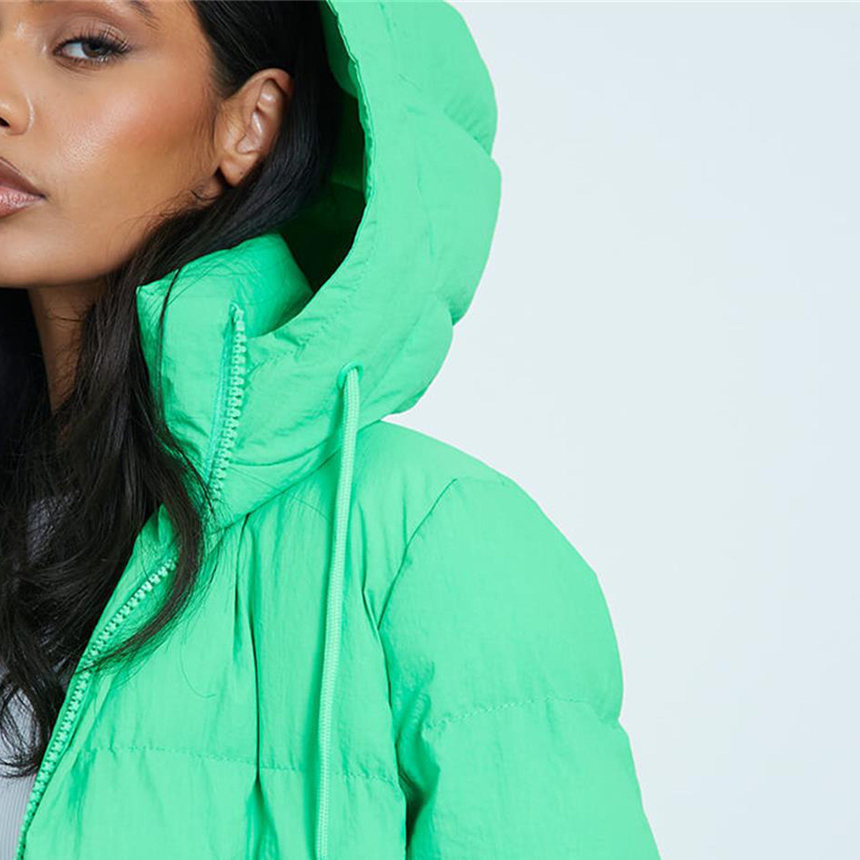 Green - I Saw It First - ISAWITFIRST Premium Oversized Hooded Padded Coat - 5