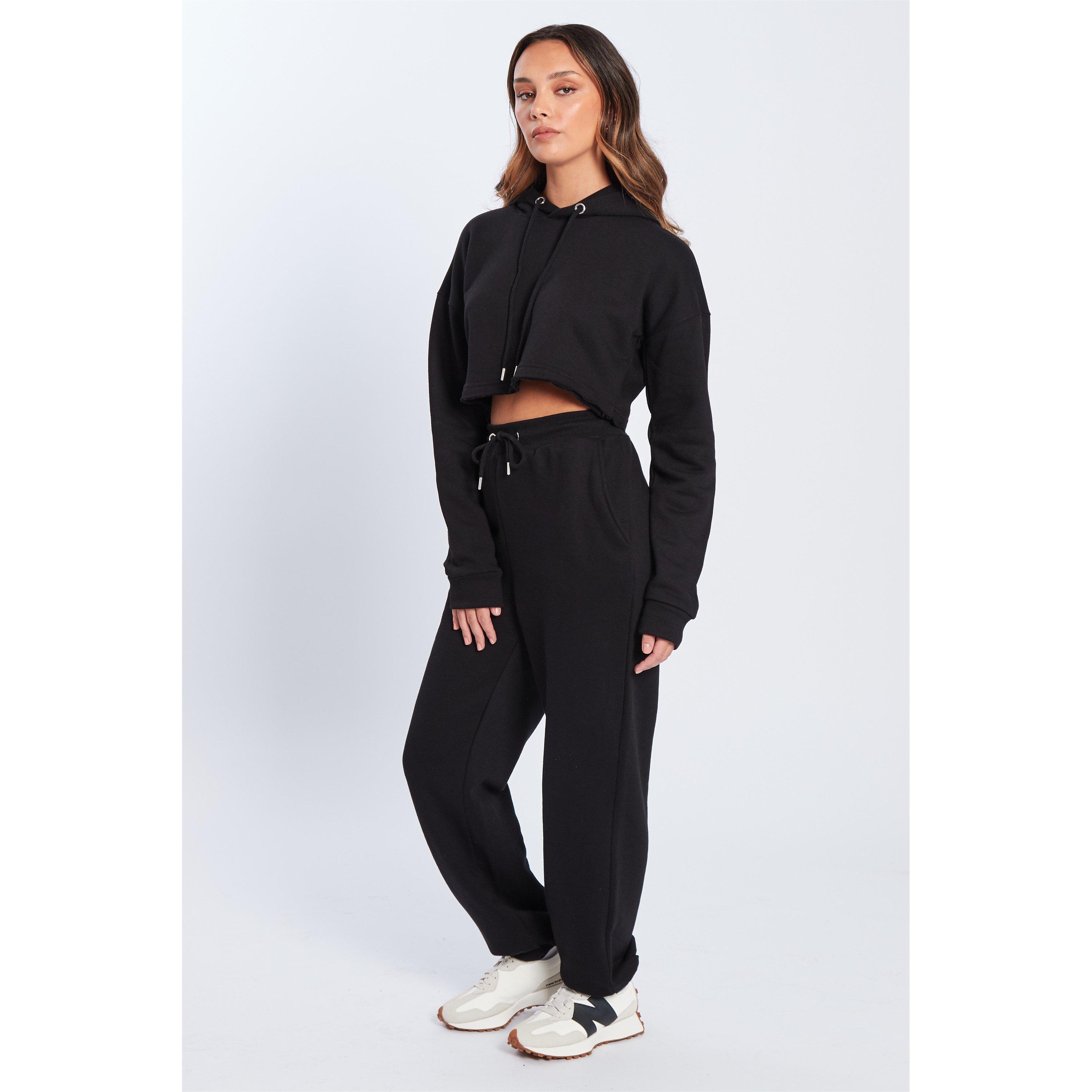 Zwart - Be You - You Crop Hoodie Ld - 2