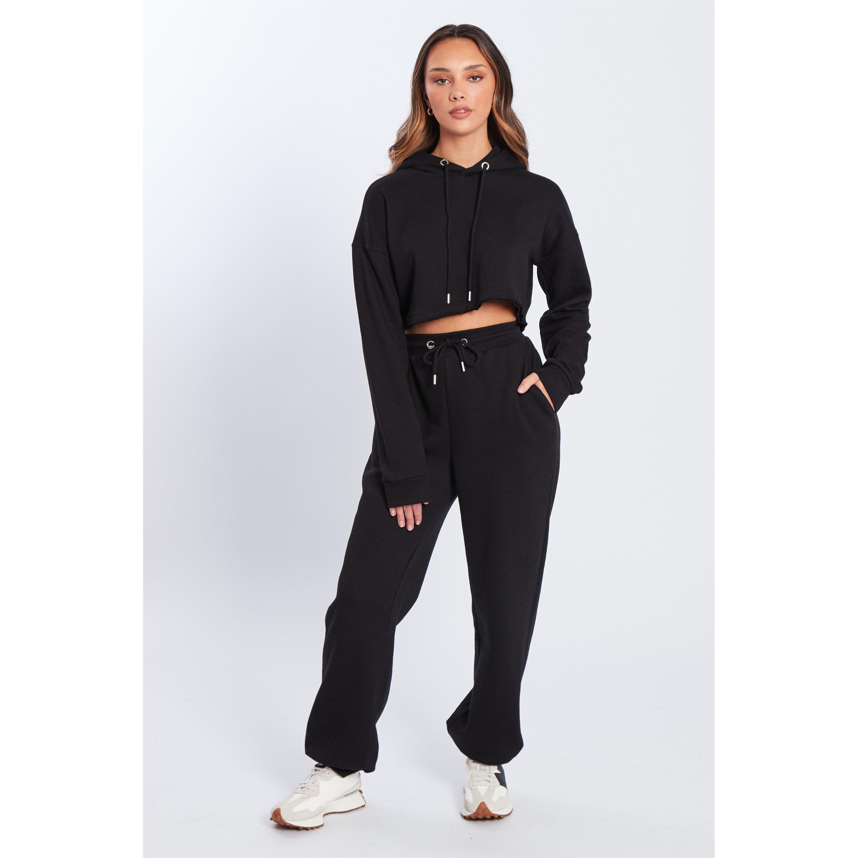 Zwart - Be You - You Crop Hoodie Ld - 4