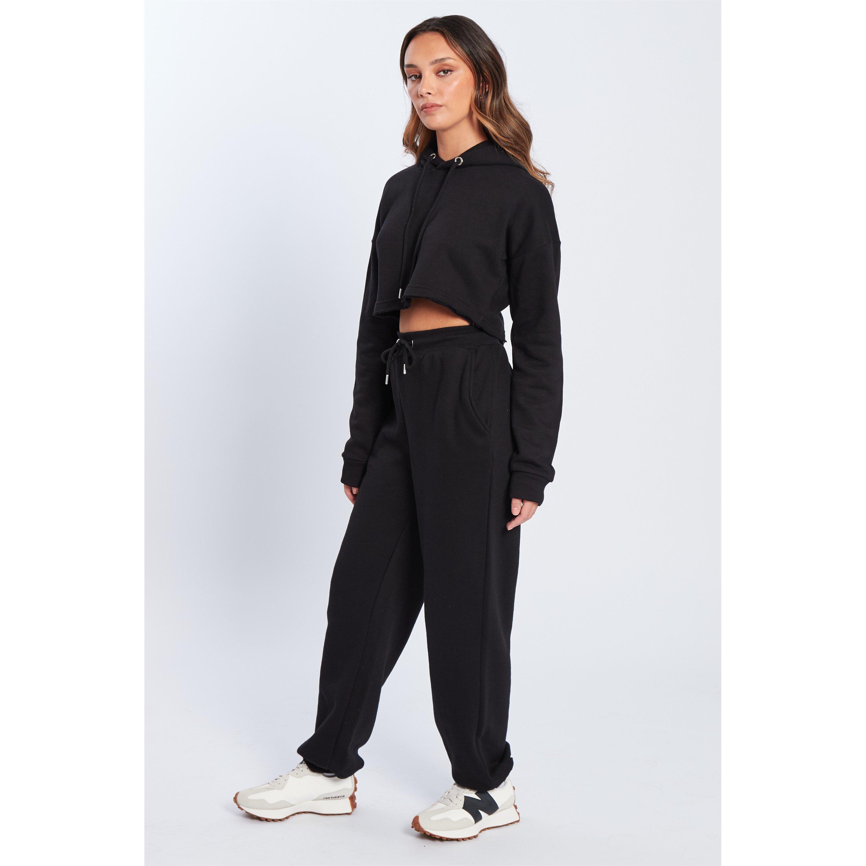 Zwart - Be You - You Crop Hoodie Ld - 5