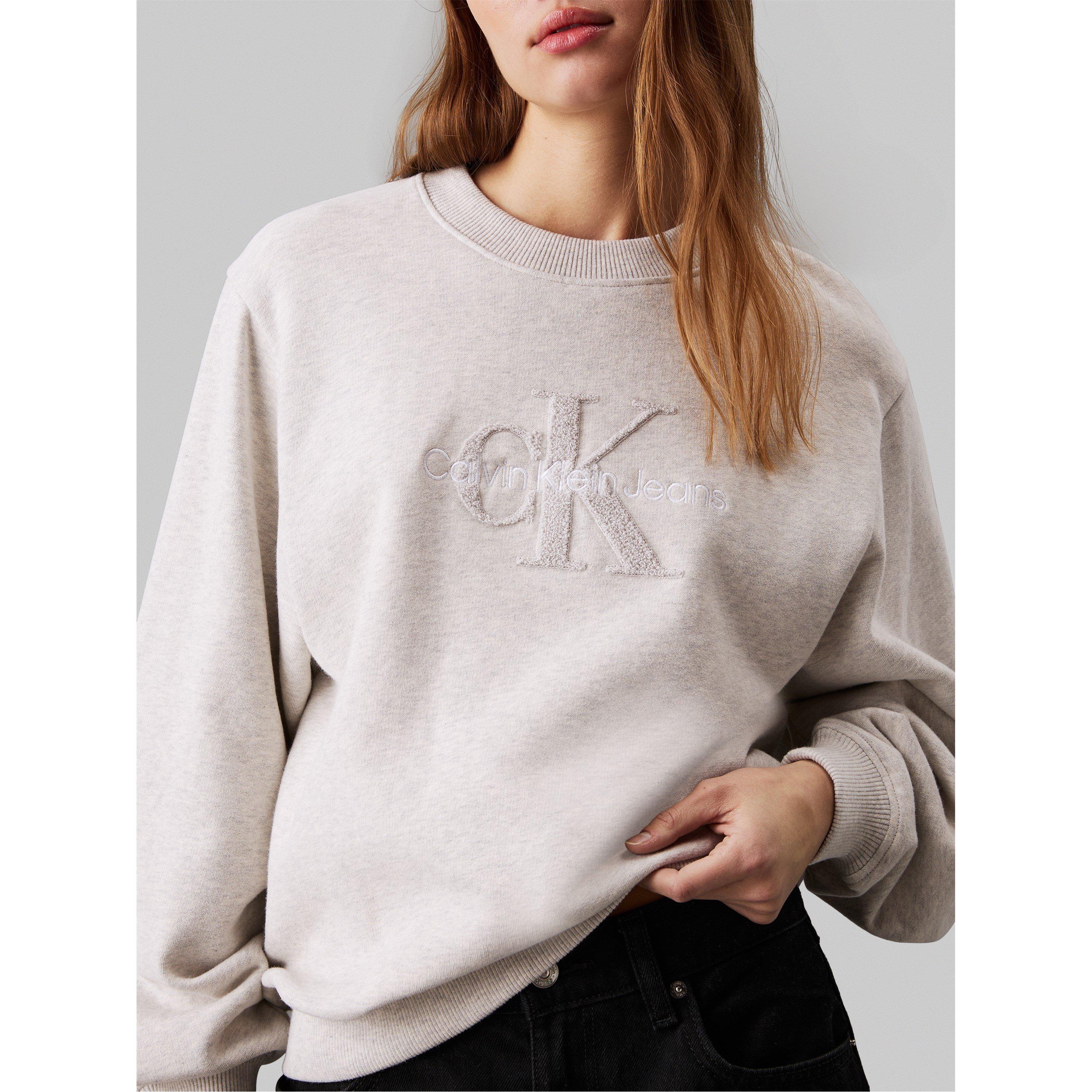 Ivory Grey Hthr - Calvin Klein Jeans - Graphic Pullover sweater - 2