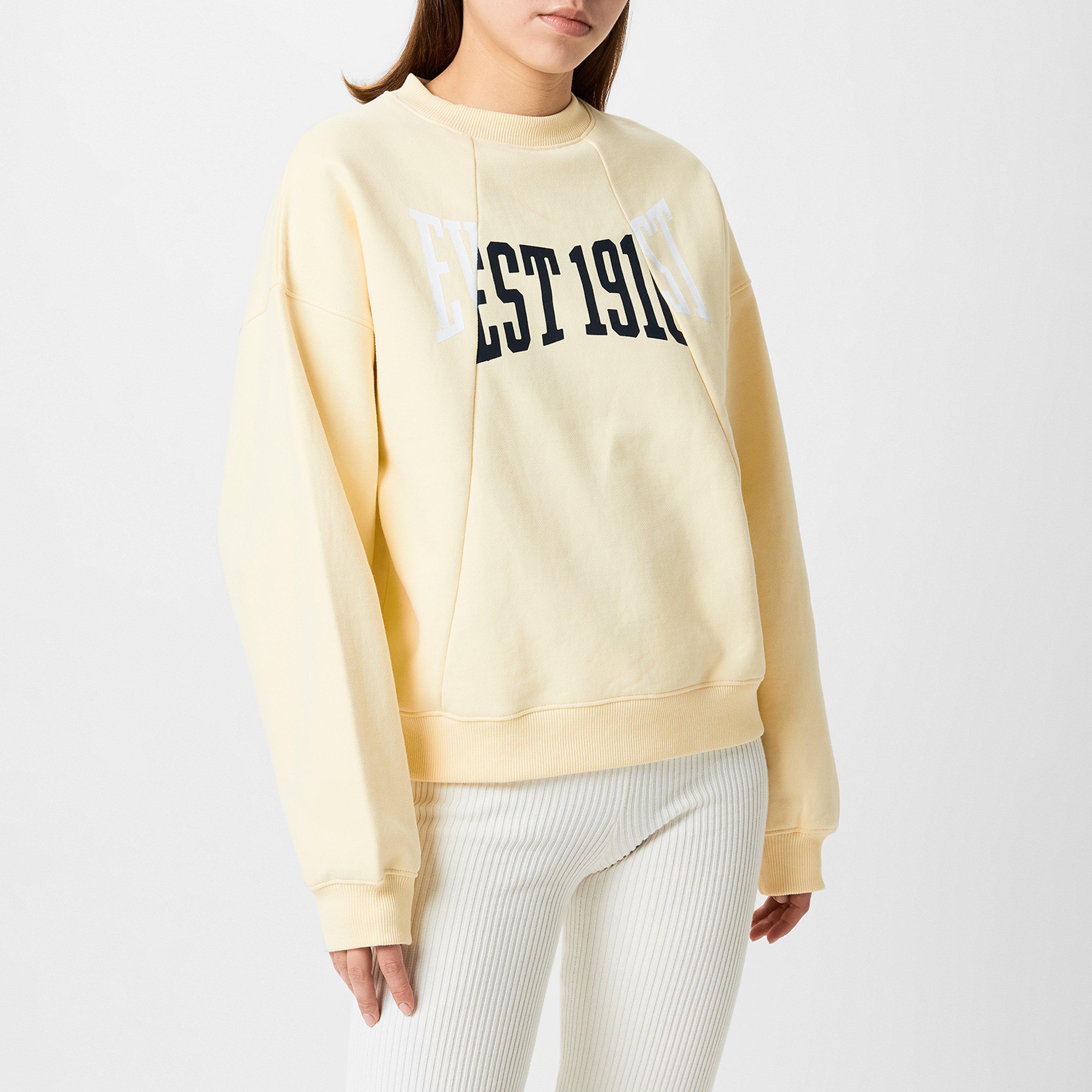 Soft Yellow - Everlast - EST1910 Logo Sweatshirt - 1