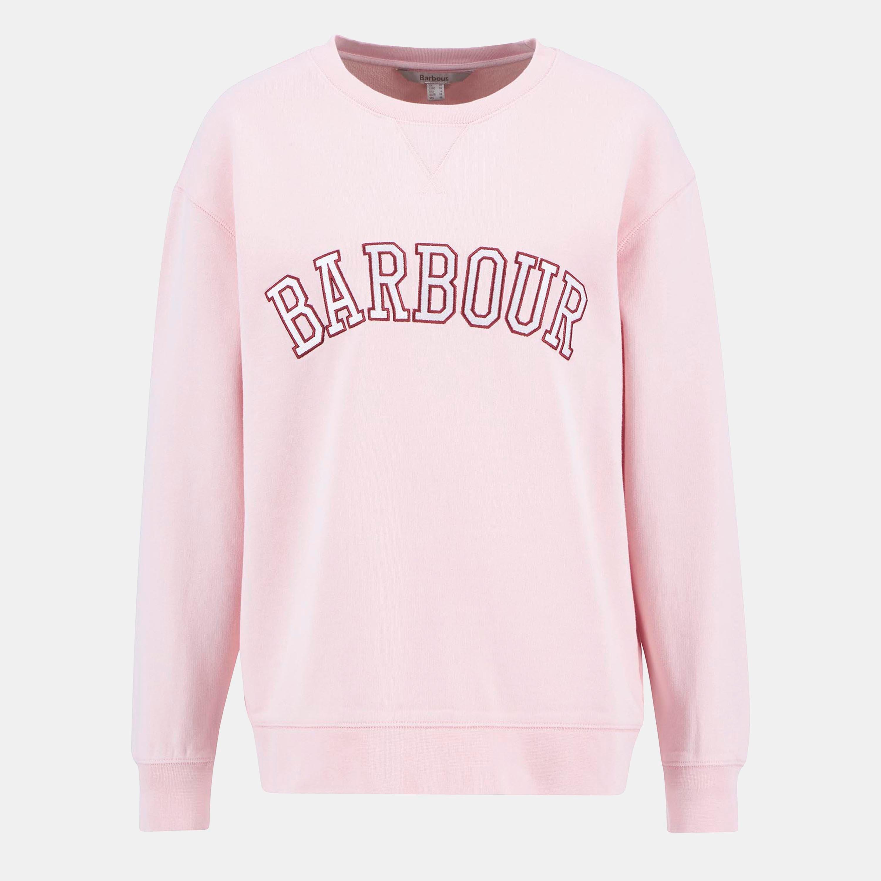 Barbour Northumberland Sweatshirt - Pink Blush - Size 8 (XS)