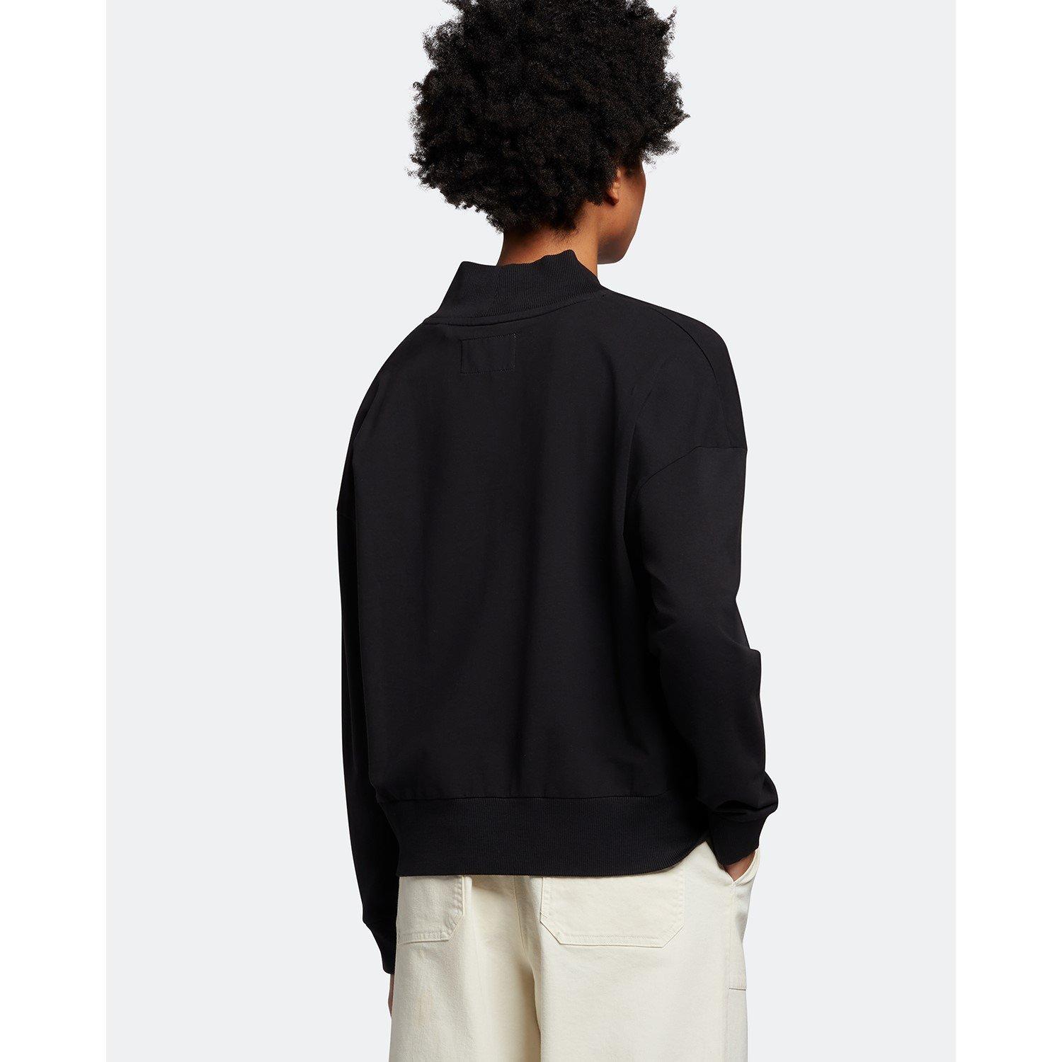 Jet Black - Lyle and Scott - Women's Pigment Crew Sweatshirt - 3