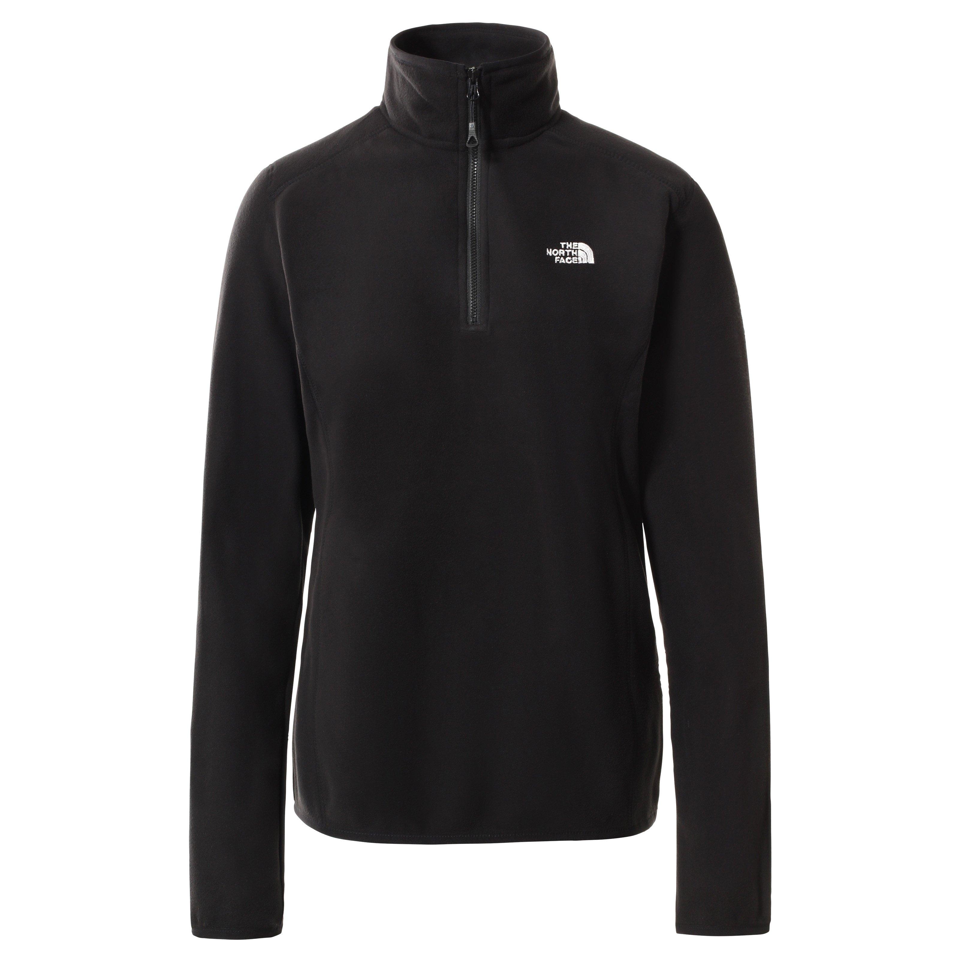 TNF Black - The North Face - 100 Glacier 1/4 Zip Fleece Womens - 1