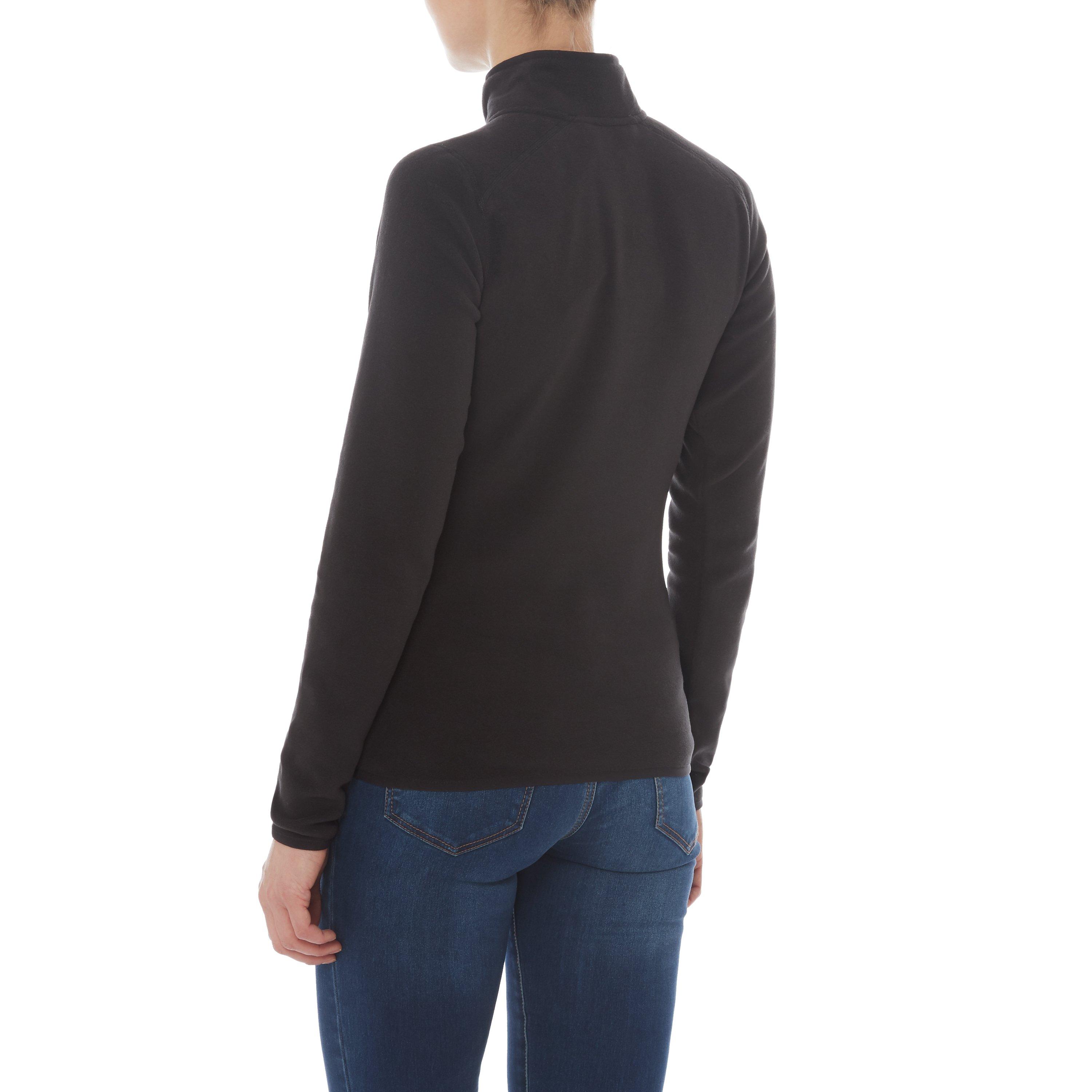 TNF Black - The North Face - 100 Glacier quarter Zip Fleece Womens - 3