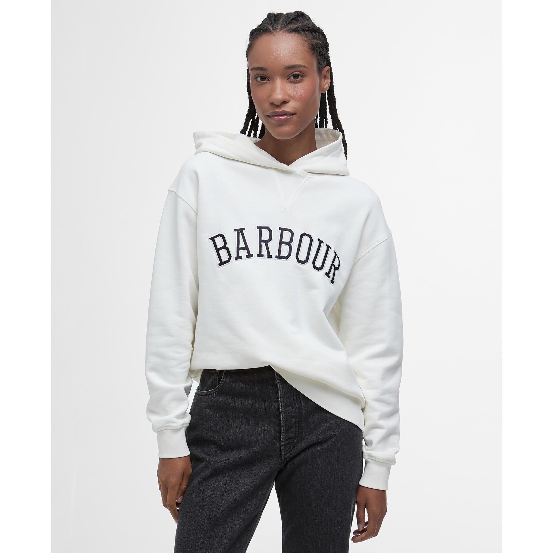 Cloud/Navy - Barbour - Women's Northumberland Over-the-head Hoodie - 3