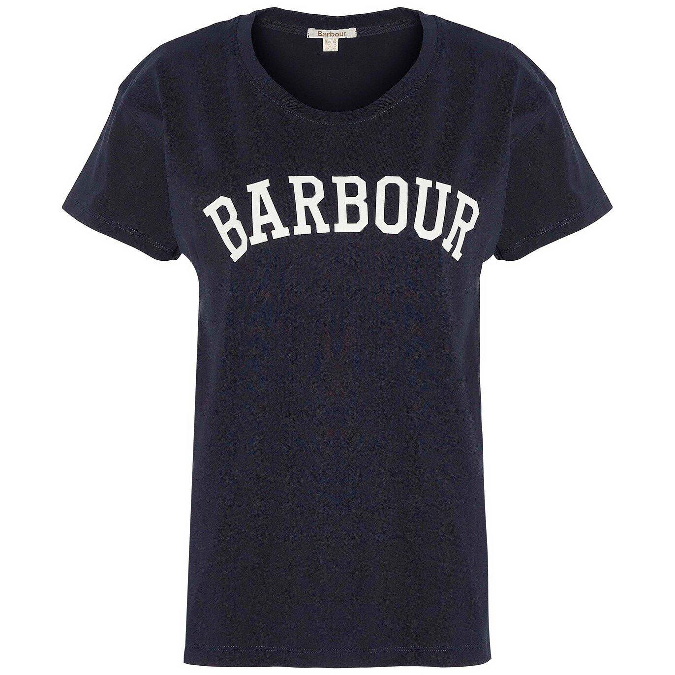 Navy/White - Barbour - Women's Regular Fit Northumberland T-Shirt - 1