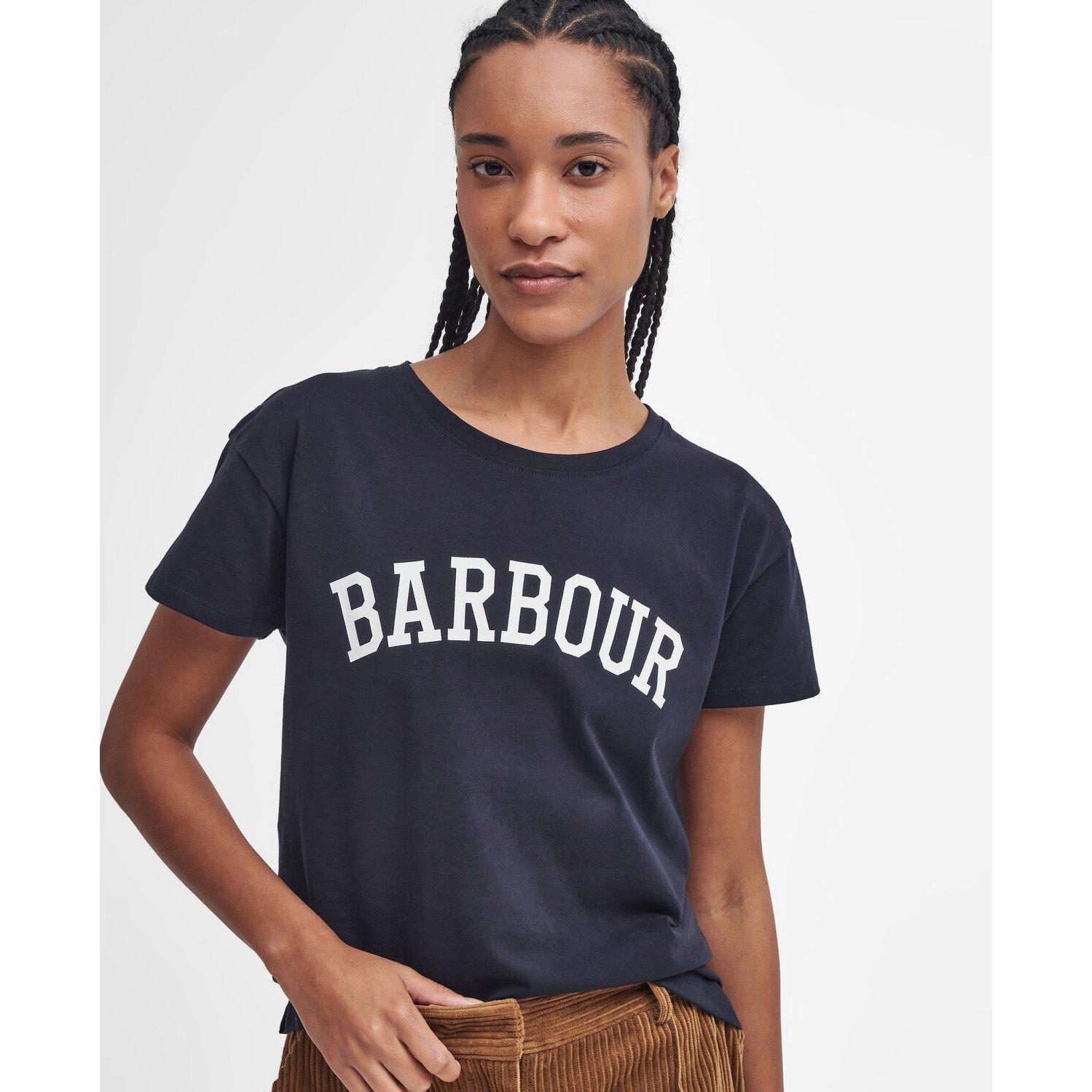 Navy/White - Barbour - Women's Regular Fit Northumberland T-Shirt - 5