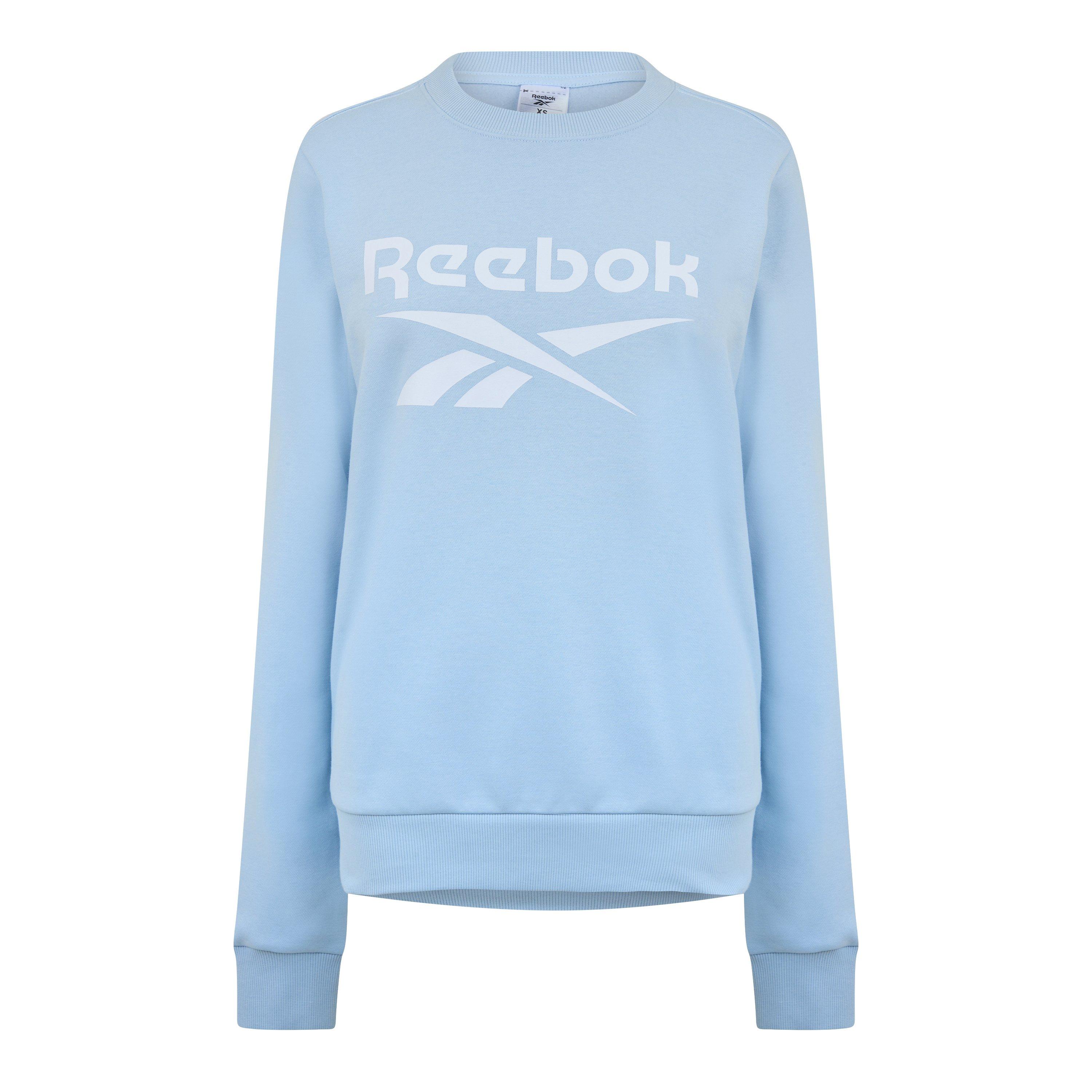 Reebok Women's Fleece Crew Sweatshirt - Feel Good Blue - 4-6