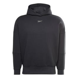 Reebok Puma Essentials cropped black hoodie