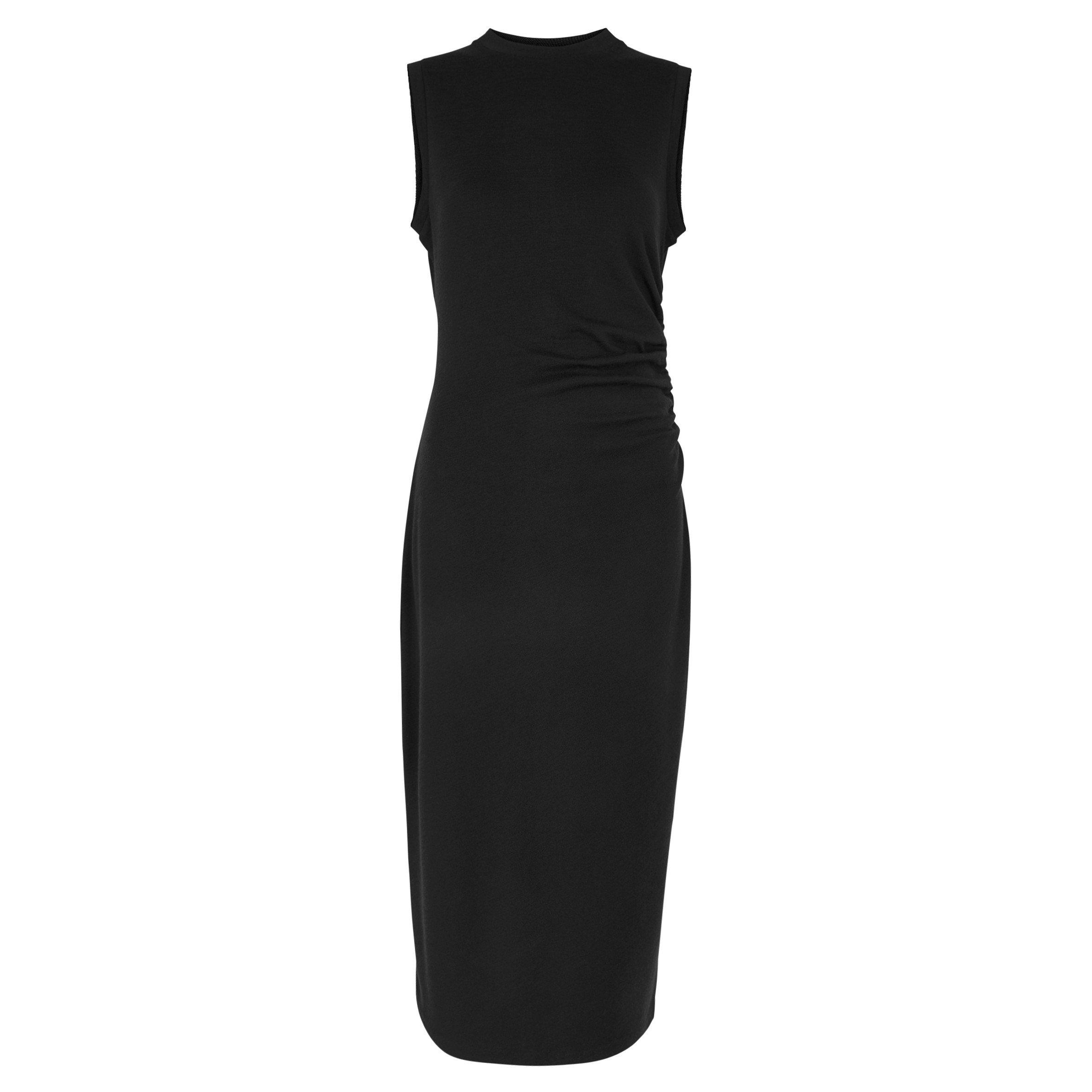 BLACK - Vince - SLVLS WAIST GATHER DRESS - 1