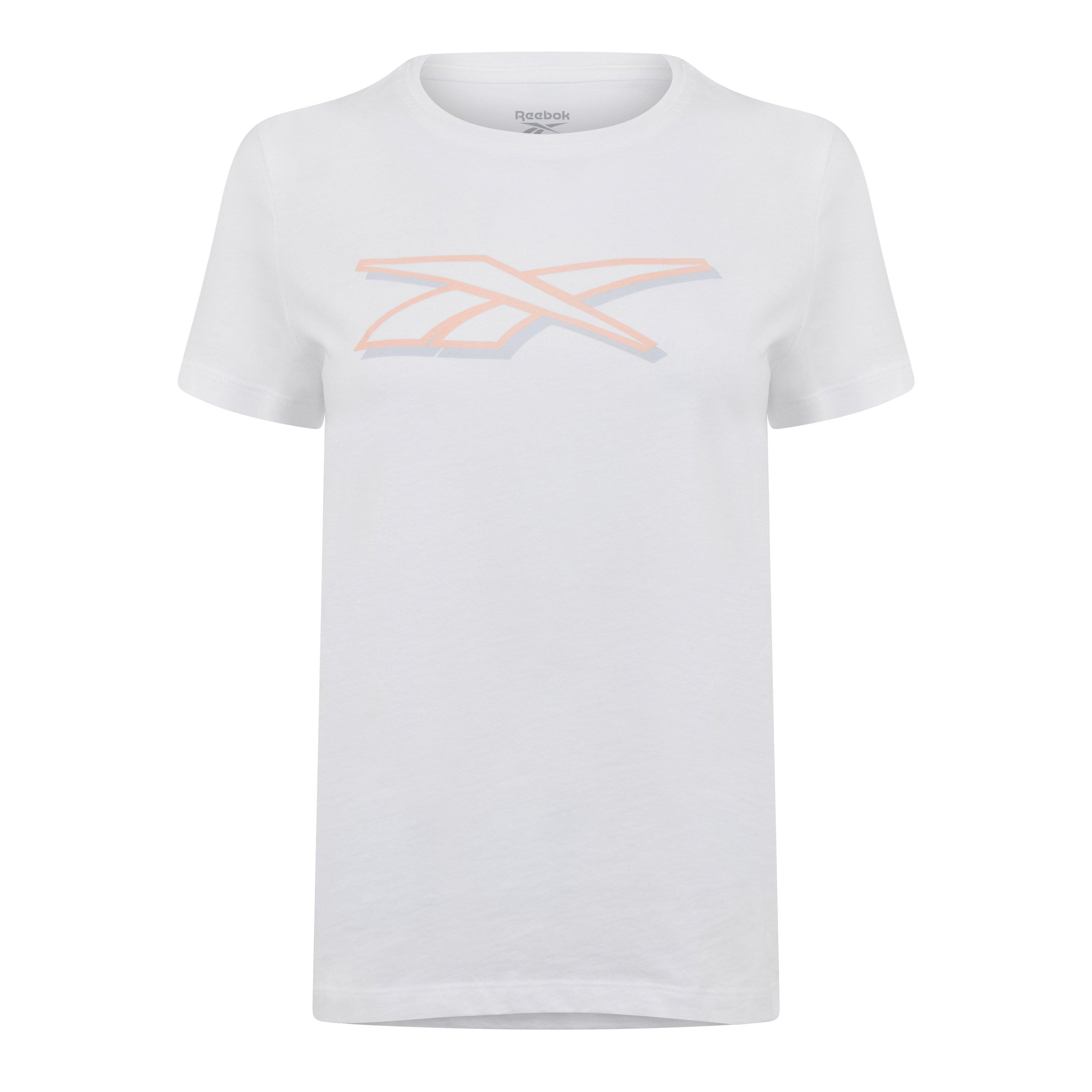 Weiß - Reebok - Women's Vector Graphic Regular Fit T-Shirt - 1