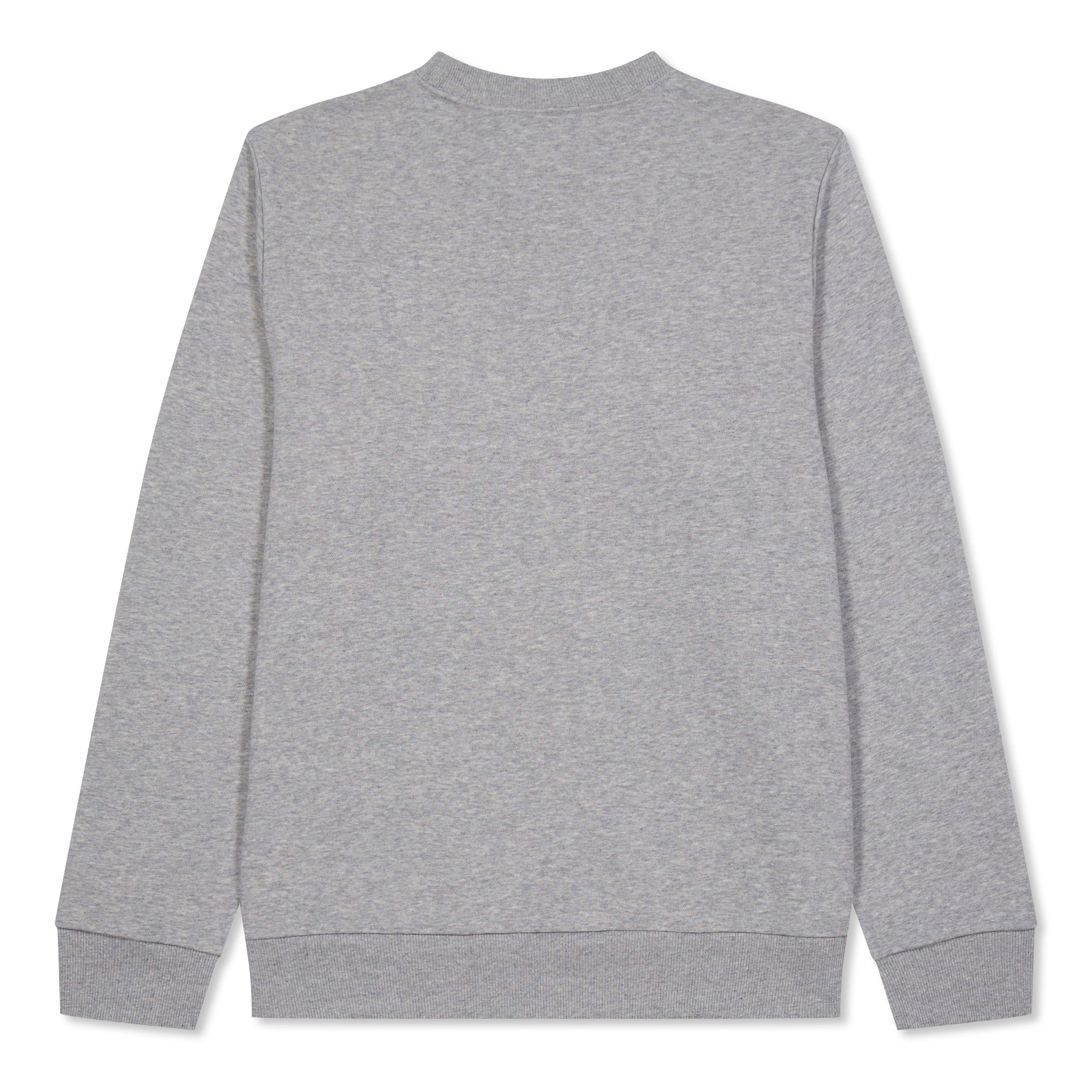 Med Grey Hthr - Reebok - Identity Small Logo French Terry Crew Sweatshirt - 2