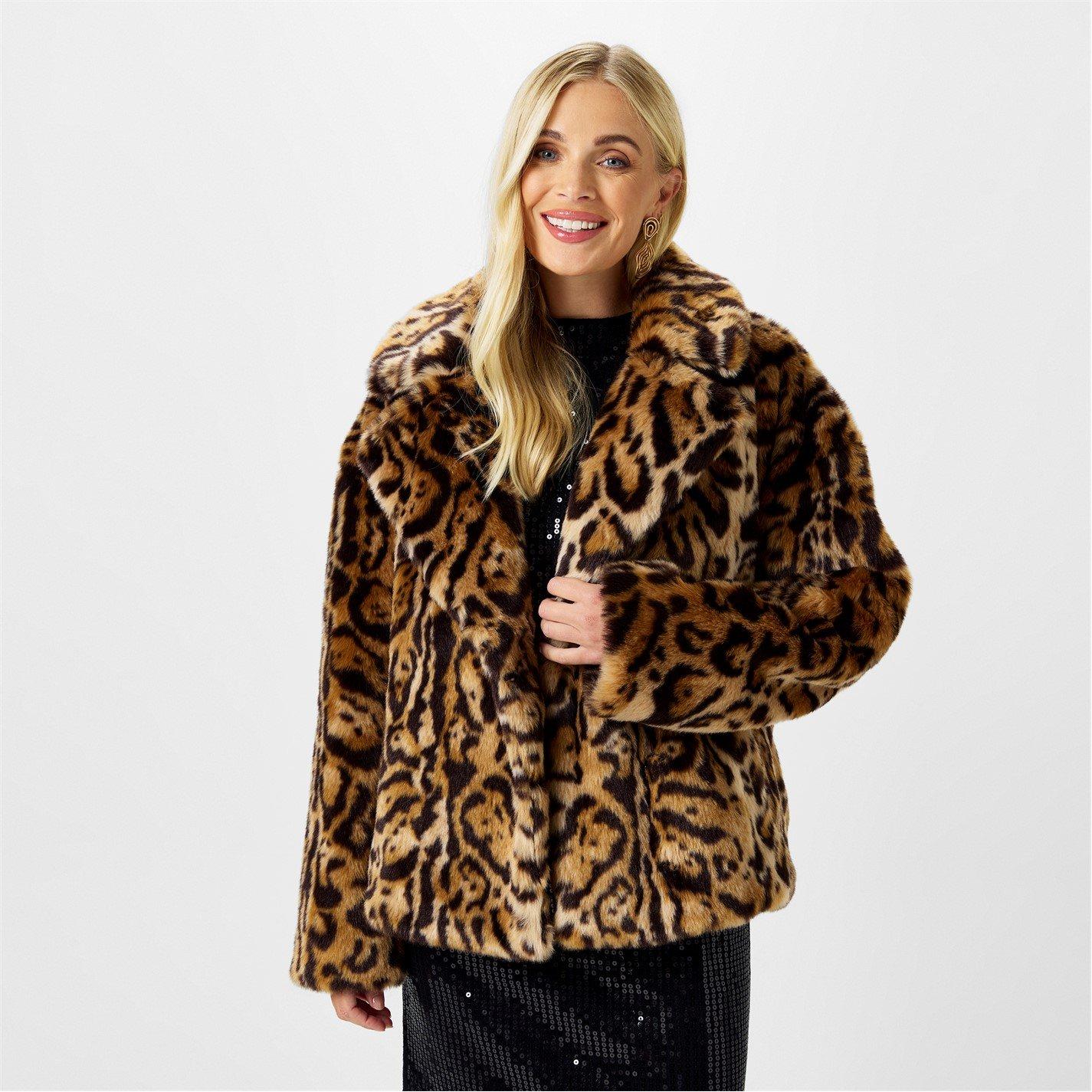 Luipaard - Biba - Biba Short Faux Fur Jacket - 2