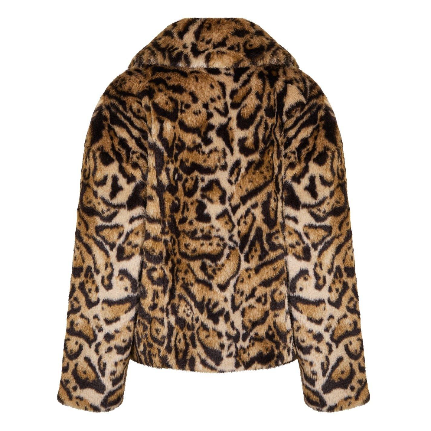 Luipaard - Biba - Biba Short Faux Fur Jacket - 4
