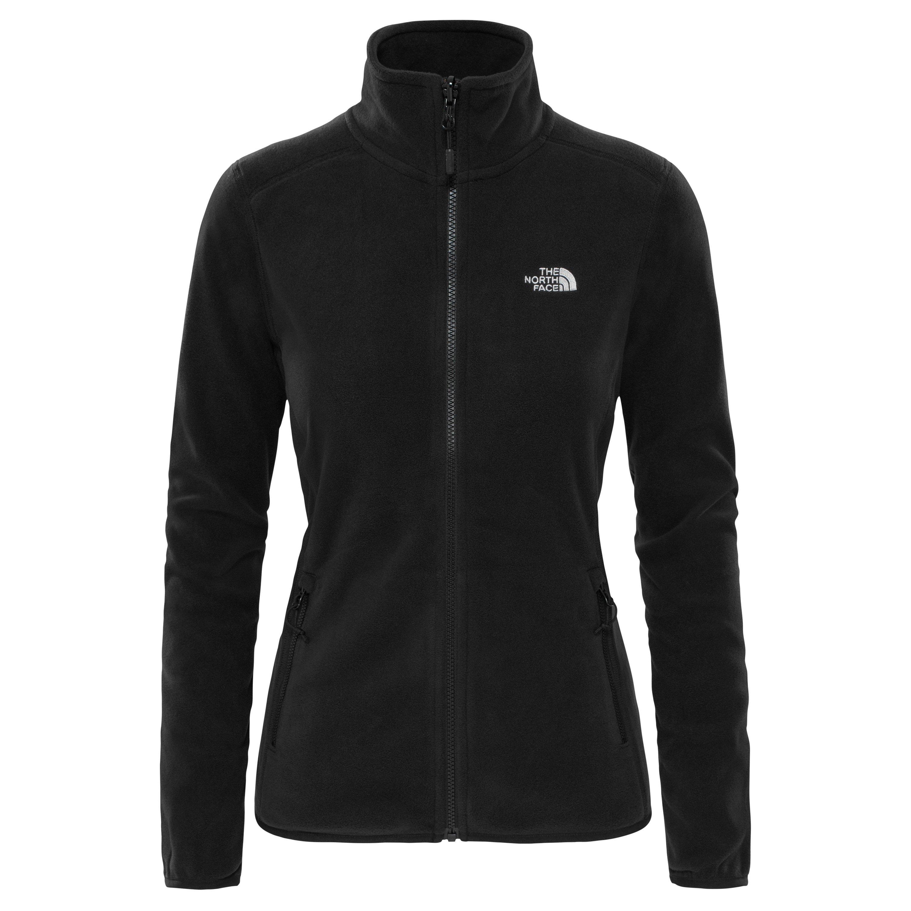 JK3 Black - The North Face - 100 Glacier Full-Zip Fleece Womens - 1