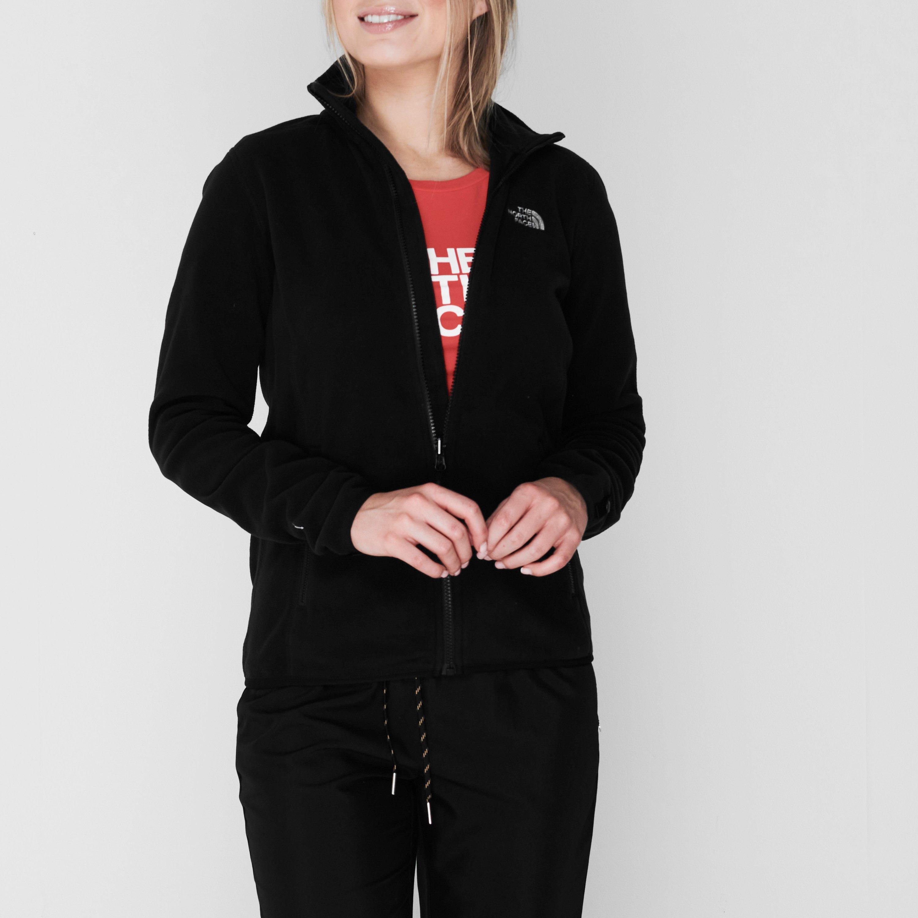 JK3 Zwart - The North Face - 100 Glacier Full-Zip Fleece Womens - 2