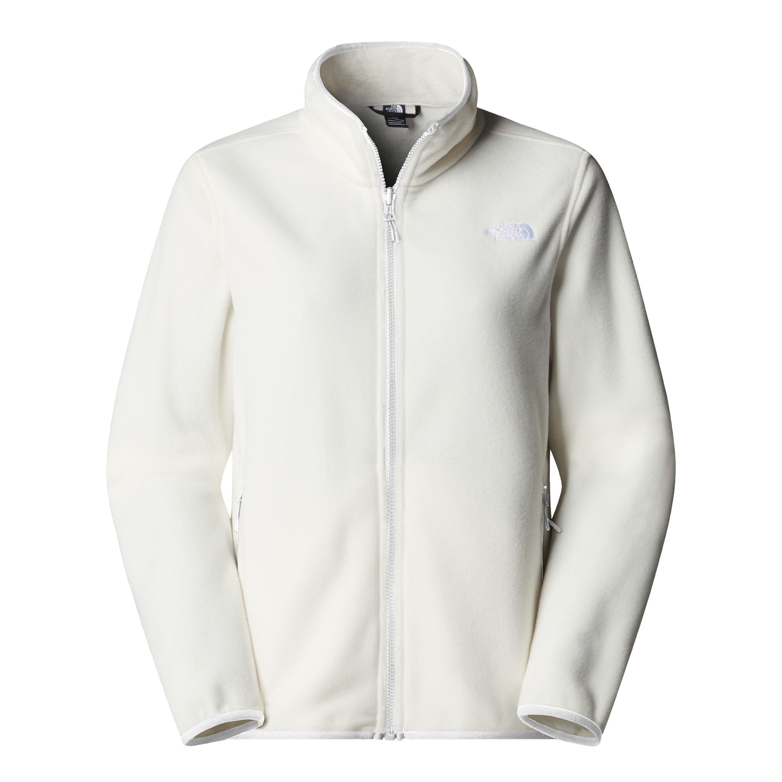 The North Face Women's 100 Glacier Full-Zip Fleece - White Dune - 18 (2XL)