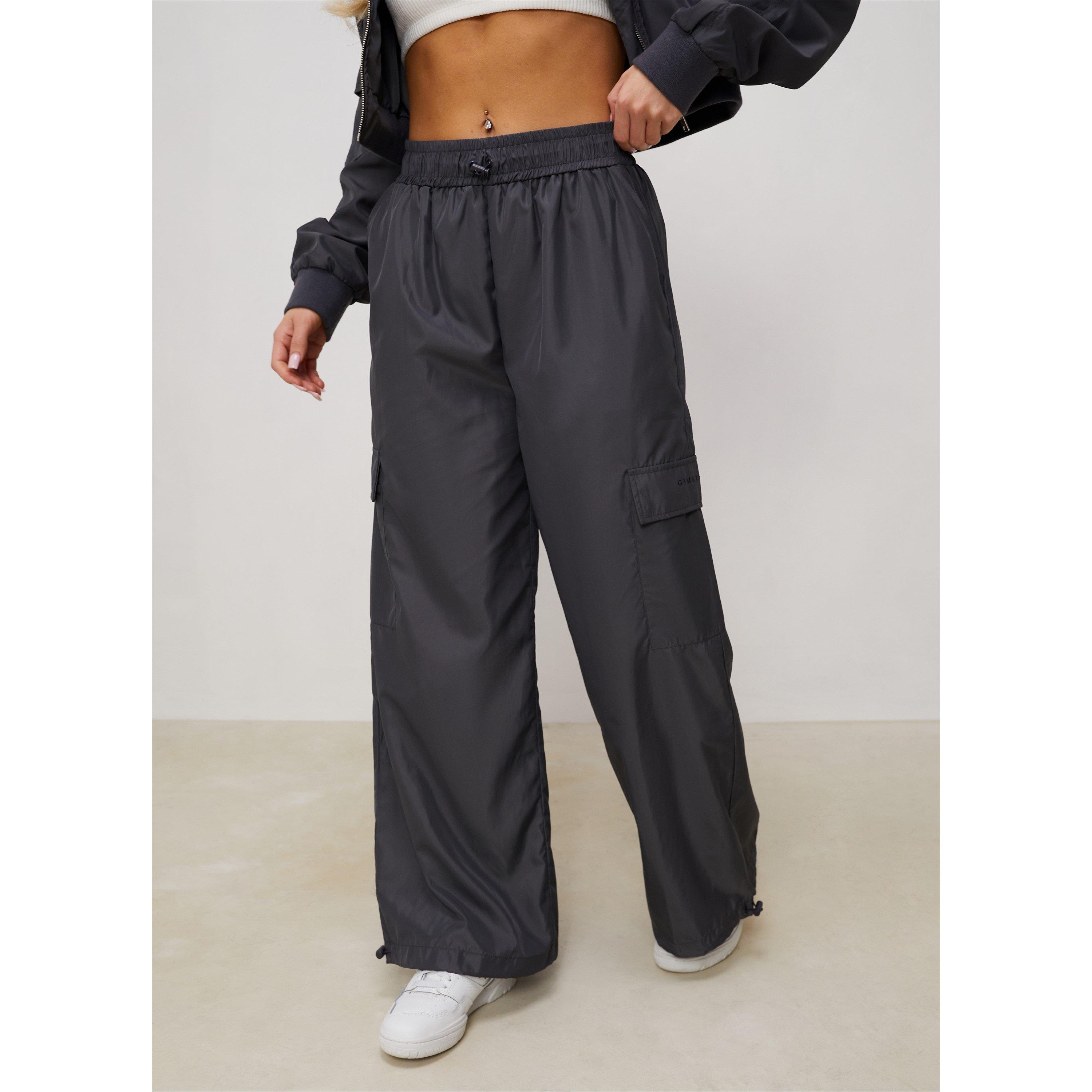 Graphit - Gym King - Womens Satin Cargo Open Hem Fleece Jogger - 2